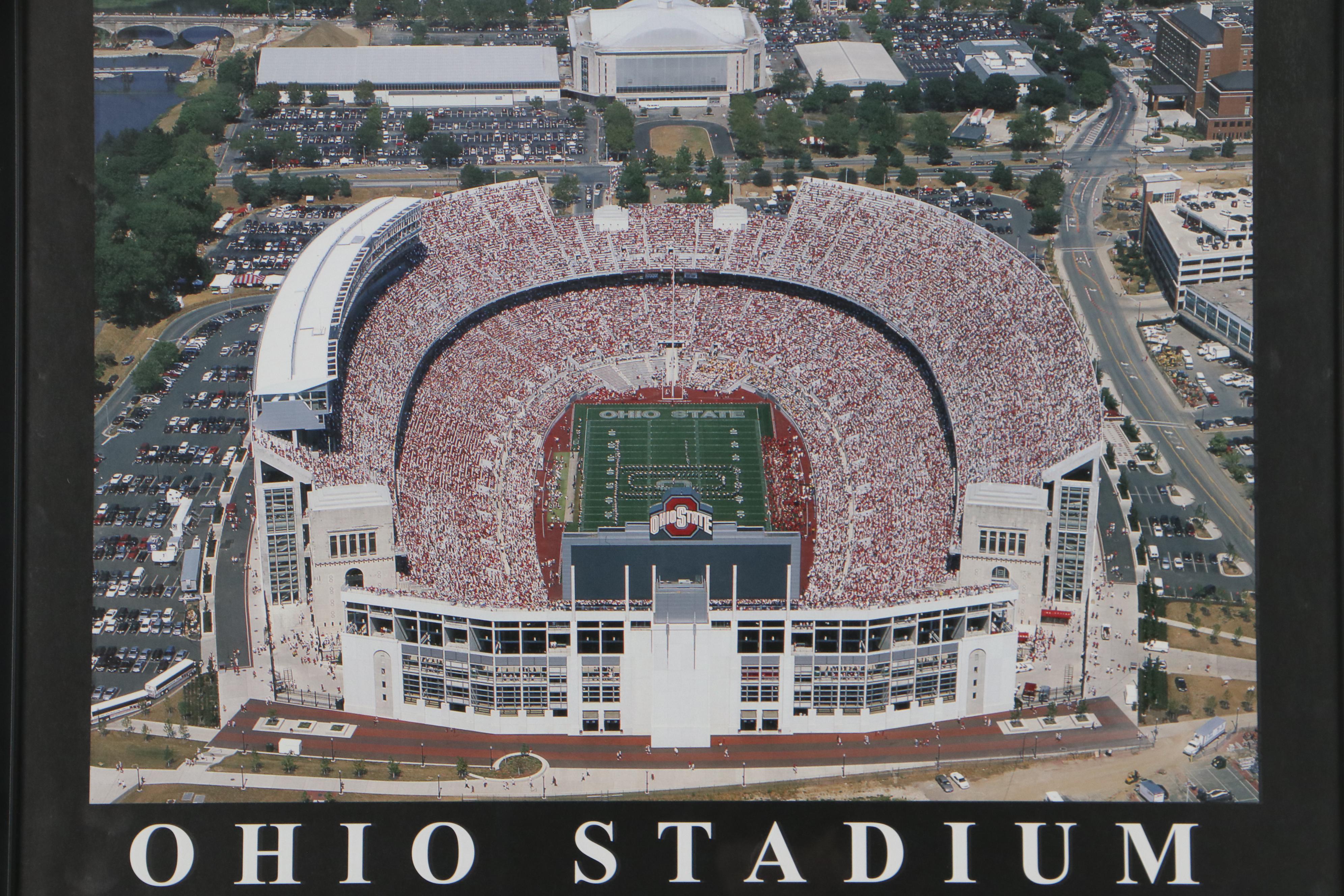 Ohio State OSU Football Themed Offset Lithographs