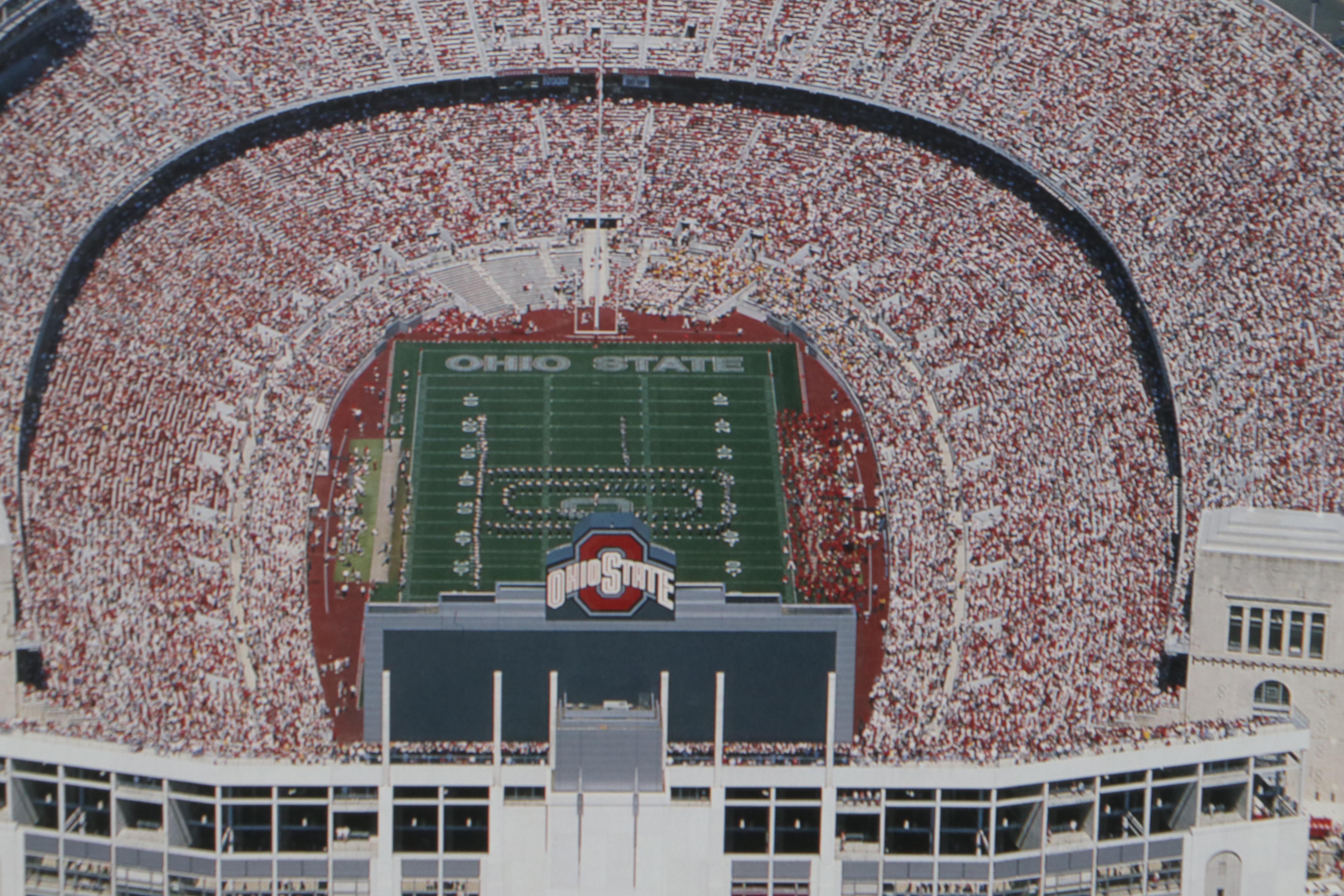 Ohio State OSU Football Themed Offset Lithographs
