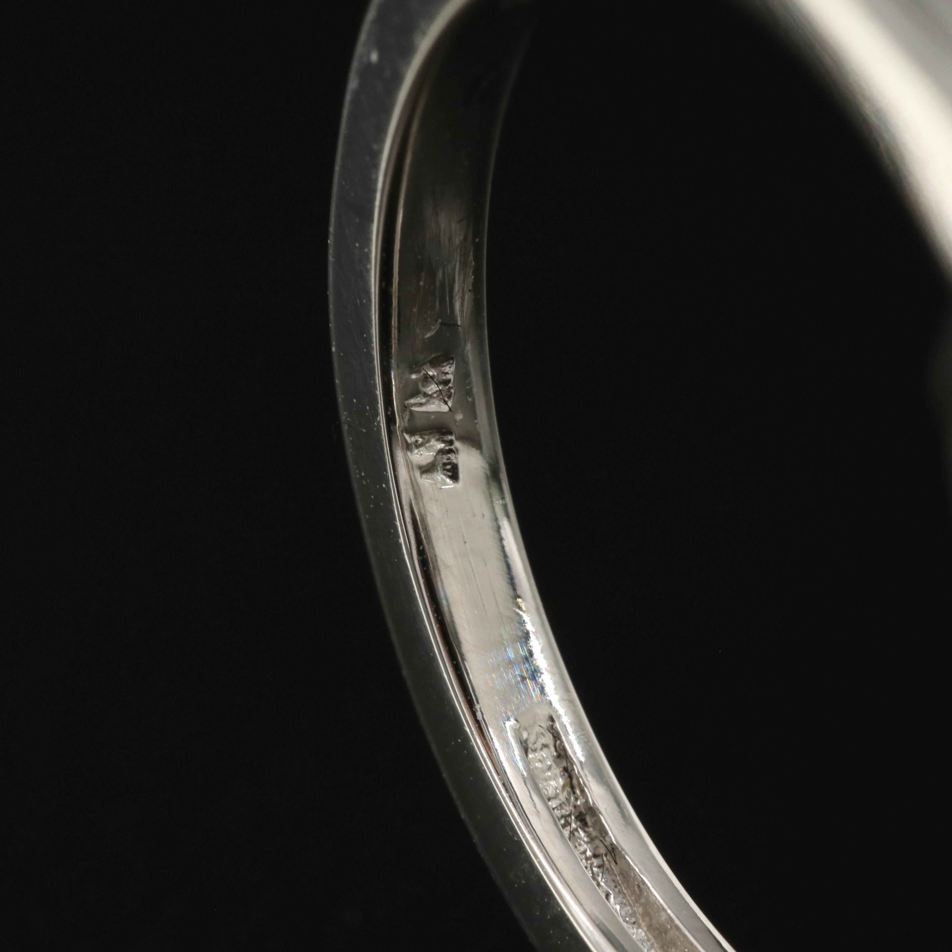 Platinum 4.57 CTW Lab Grown Diamond Three Stone Ring with IGI Reports