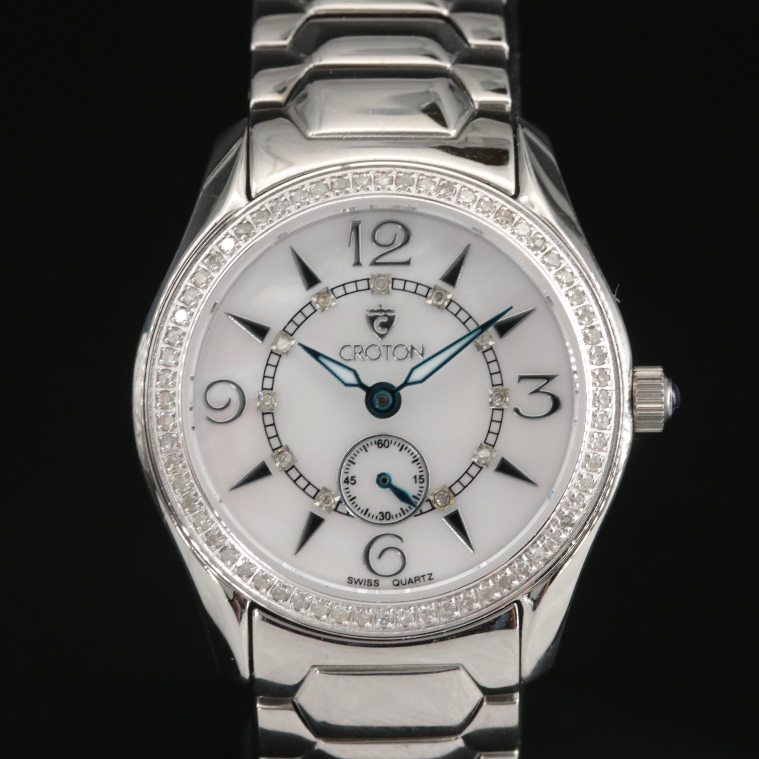 Croton Mother-of-Pearl Diamond Watch