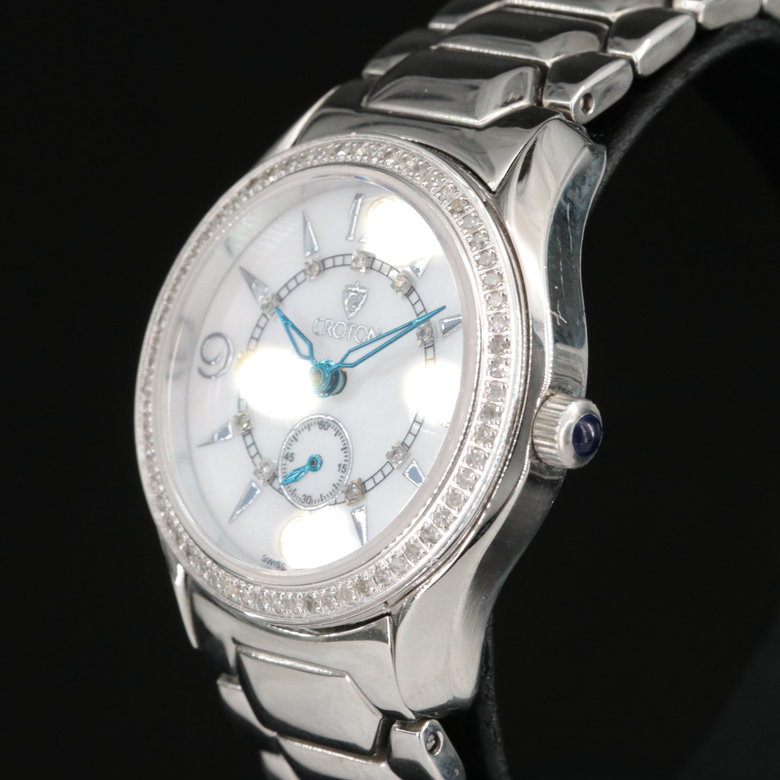 Croton Mother-of-Pearl Diamond Watch