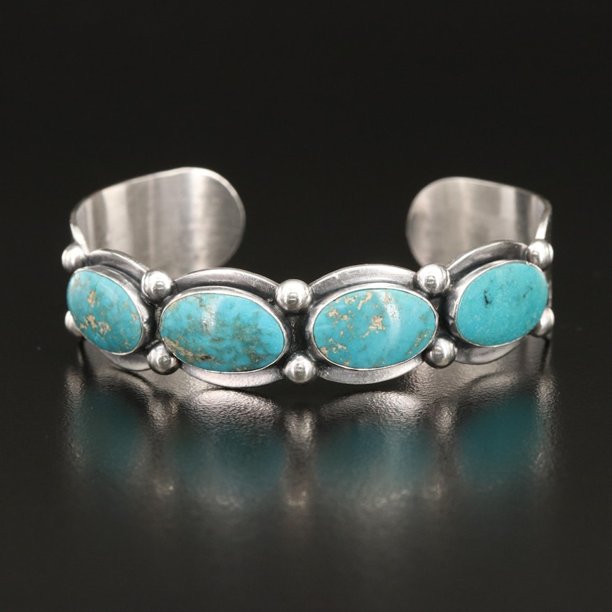 Sterling Turquoise Cuff