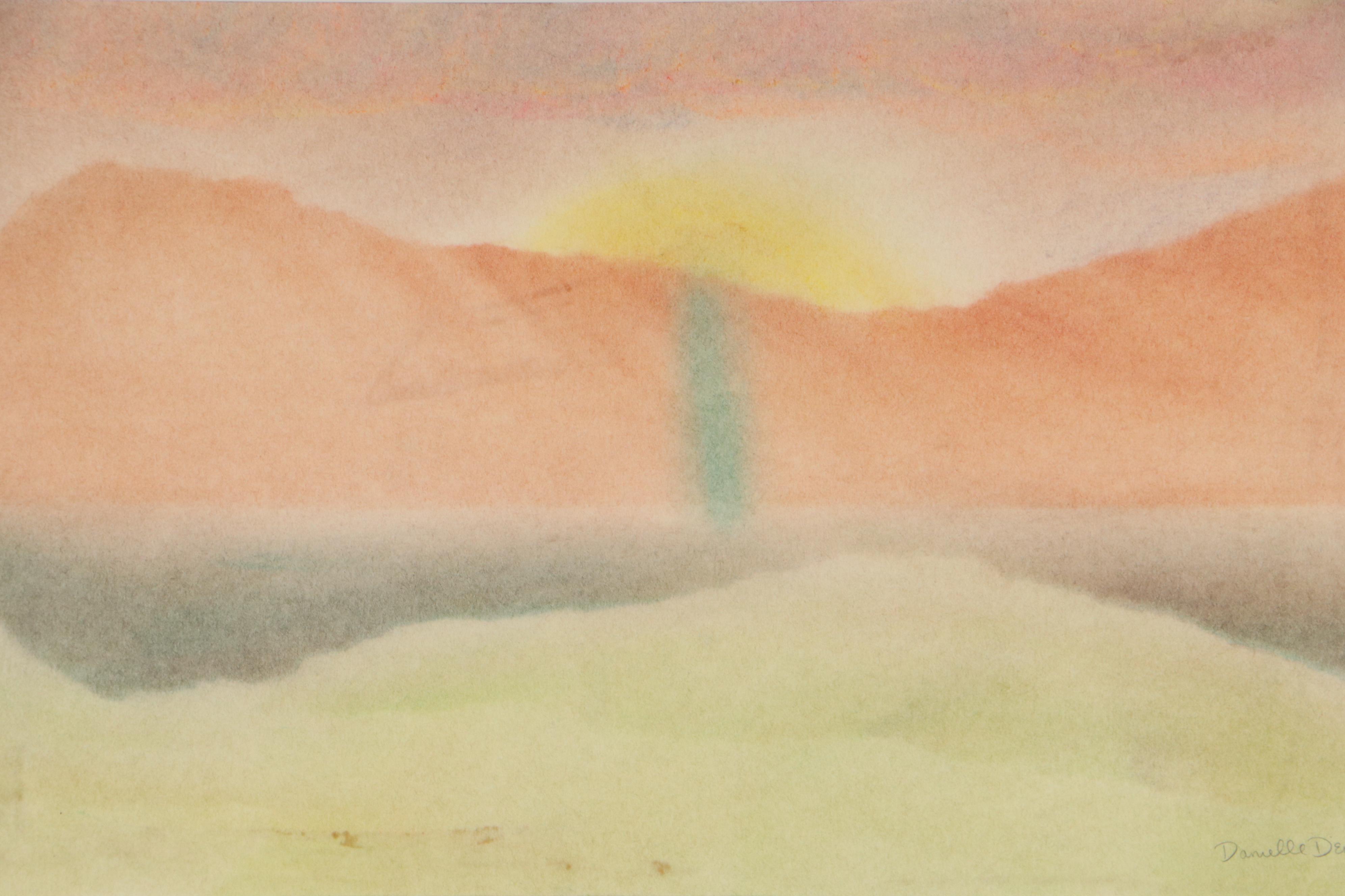 Danielle D'erminio Landscape Pastel Drawing