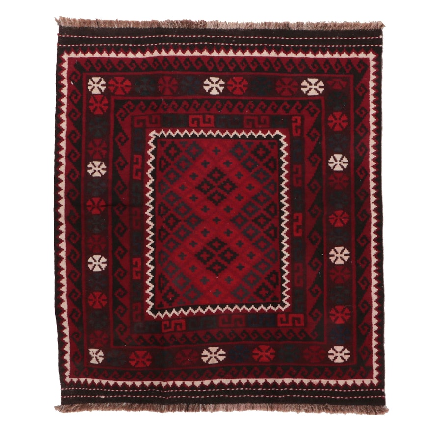 3'10 x 4'8 Handwoven Afghan Kilim Area Rug