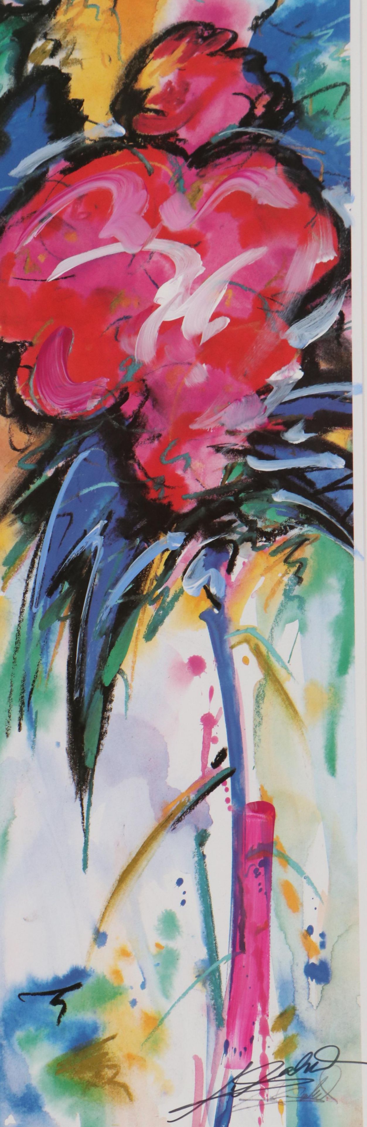 Alfred Gockel Embellished Abstract Offset Lithograph