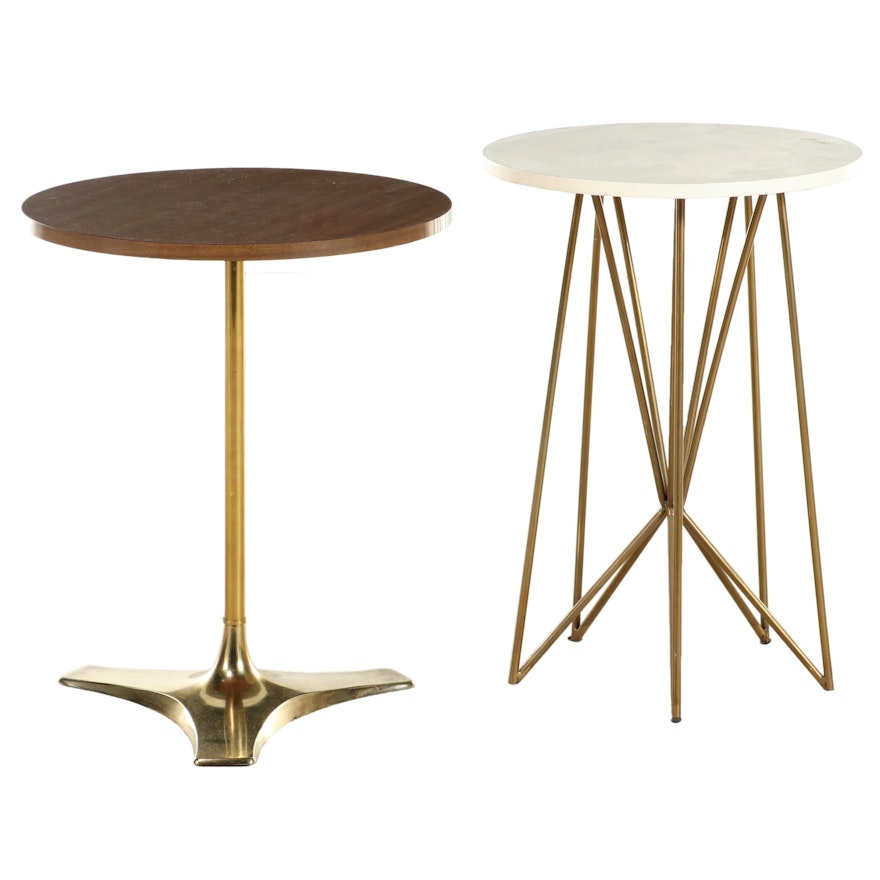 Two Modernist Style Side Tables
