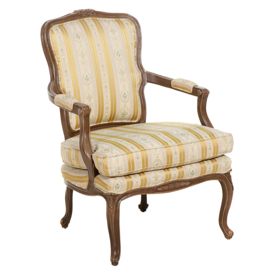 French Provincial Fruitwood Armchair, Mid to Late 20th Century