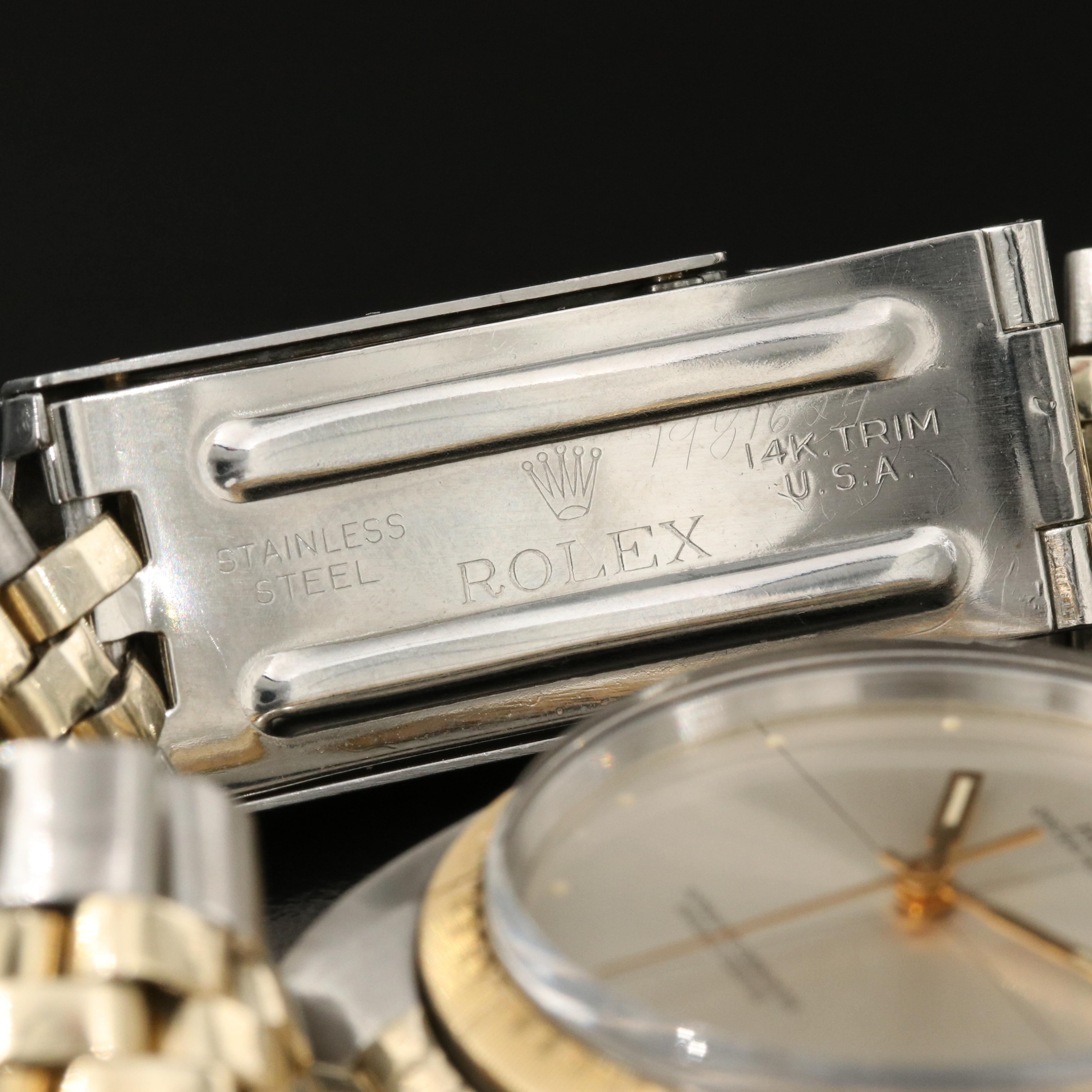1968 Rolex "Zephyr" Cross Hair Dial Two-Tone Watch