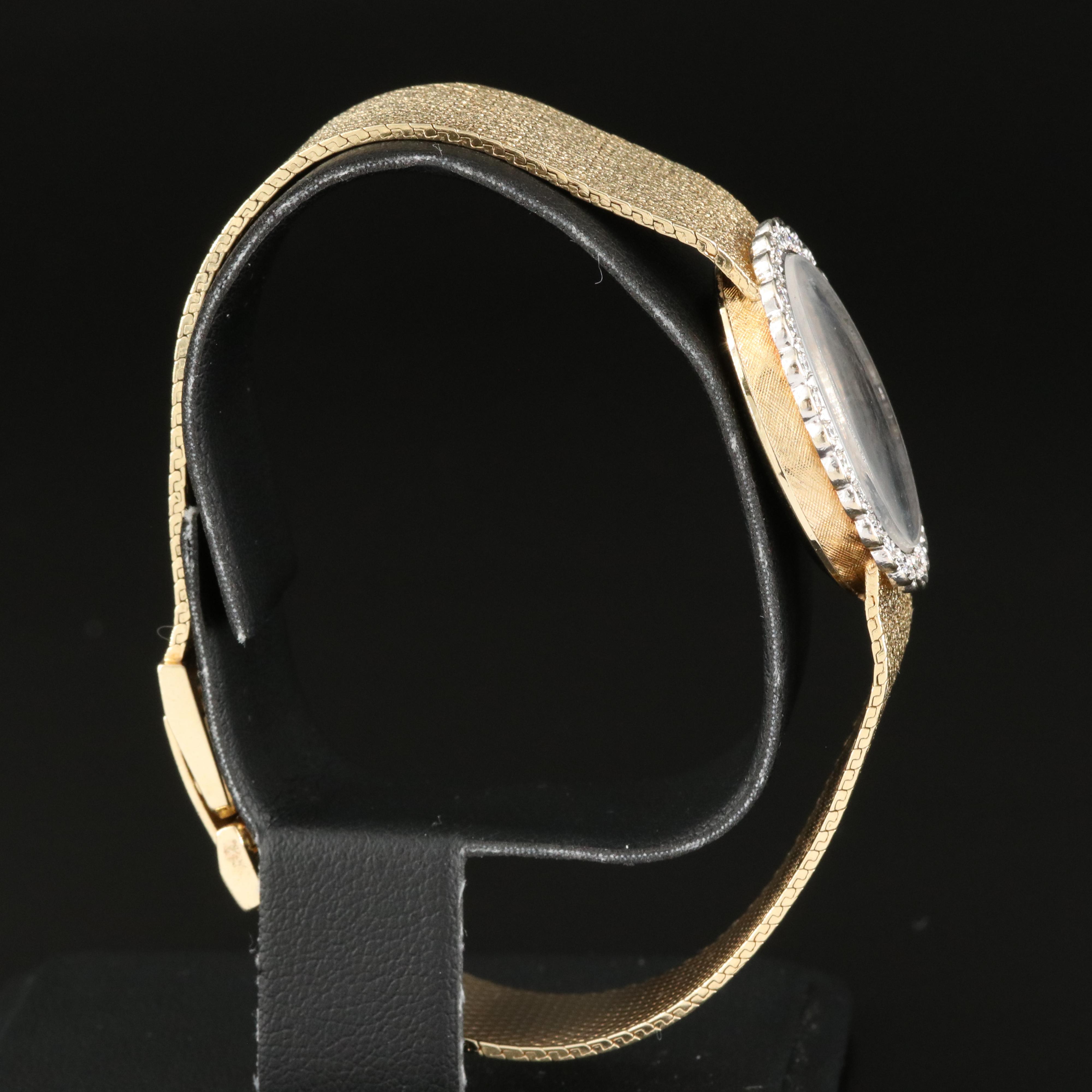 Vintage Rolex 14K Diamond Dress Watch