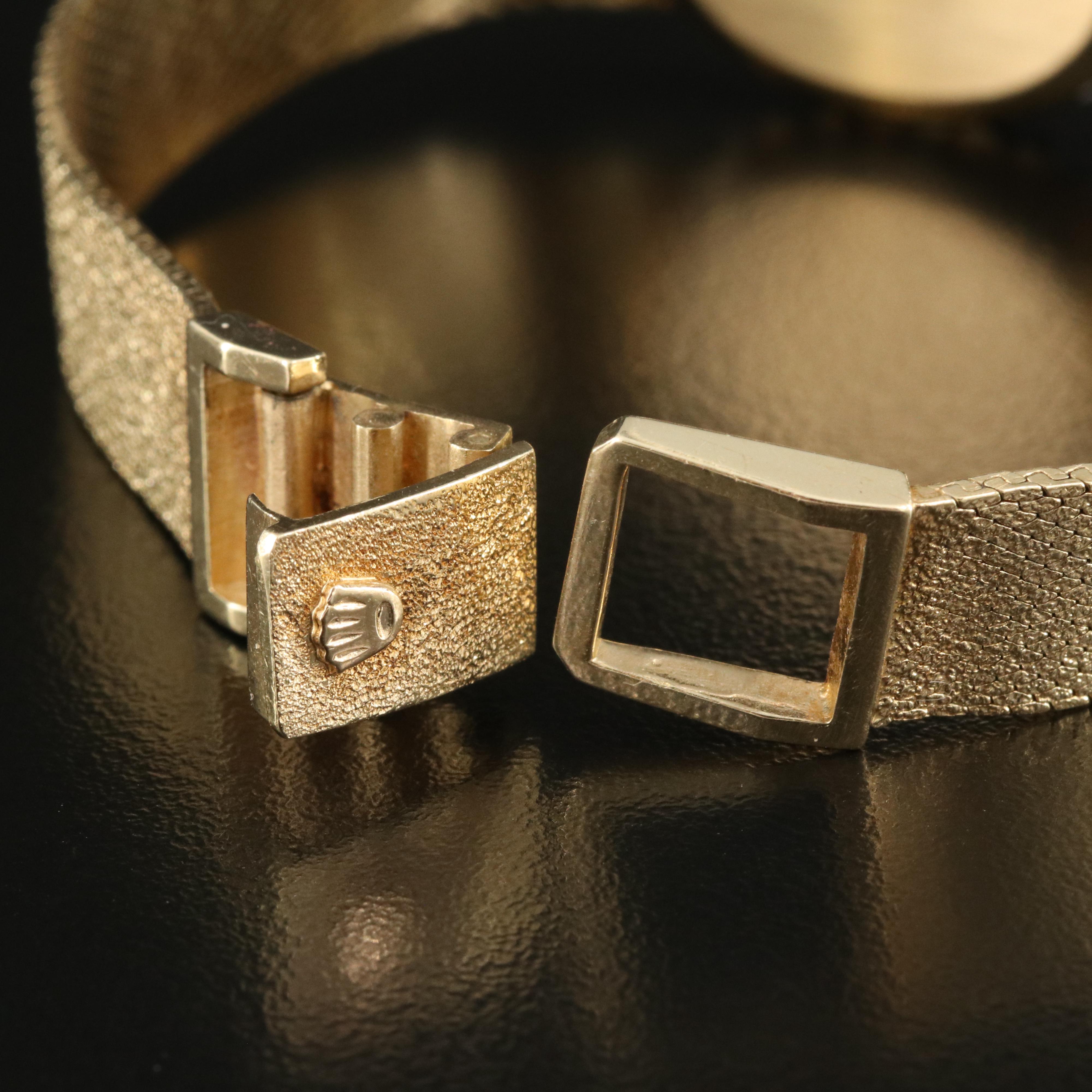 Vintage Rolex 14K Diamond Dress Watch