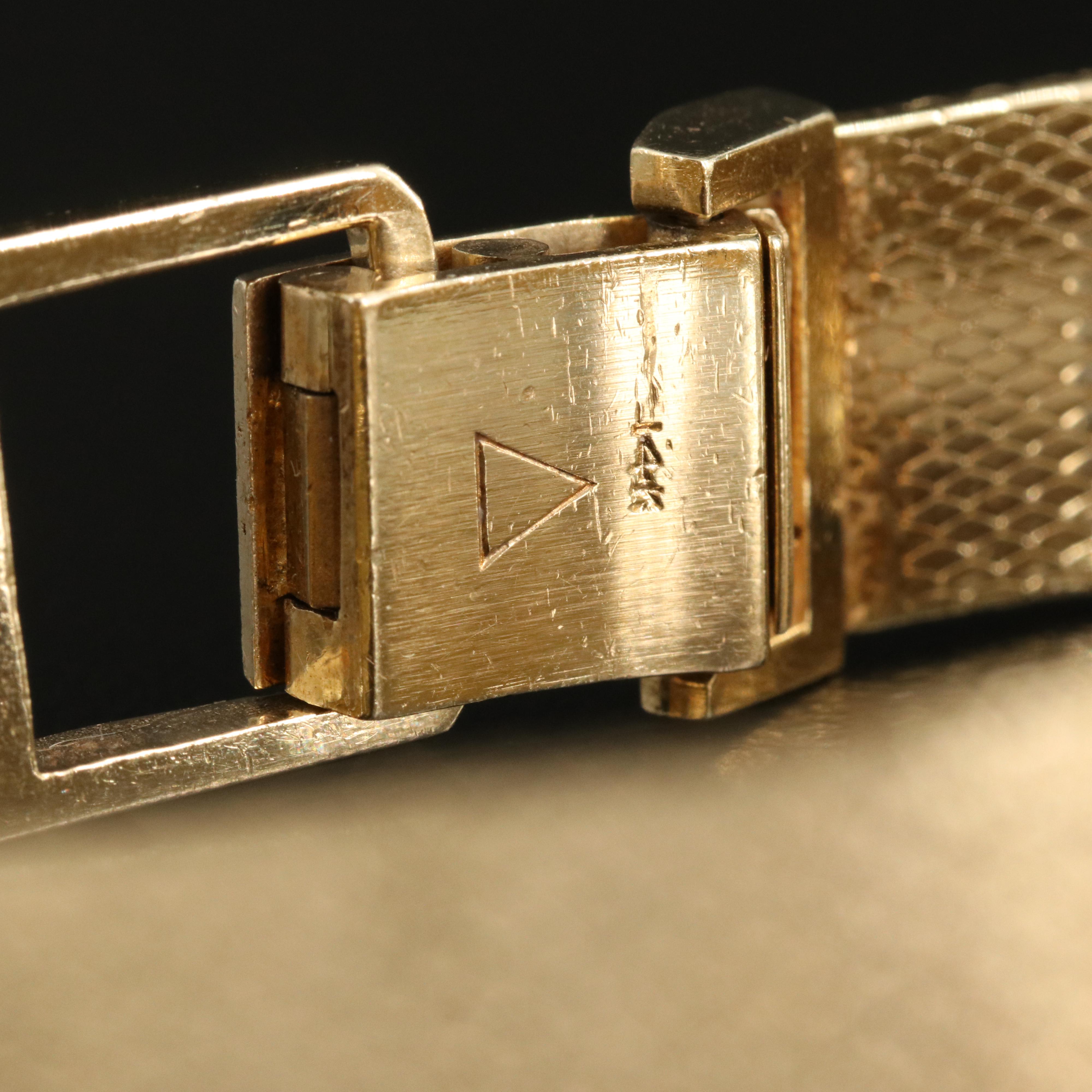 Vintage Rolex 14K Diamond Dress Watch
