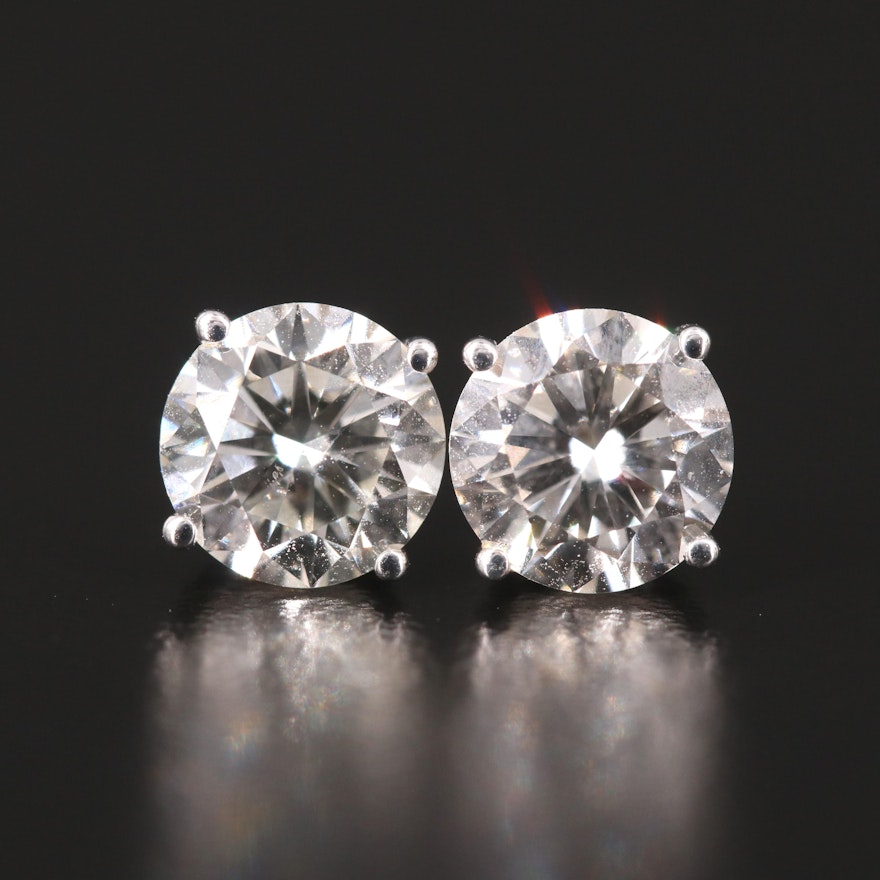 14K 2.39 CTW Lab Grown Diamond Stud Earrings