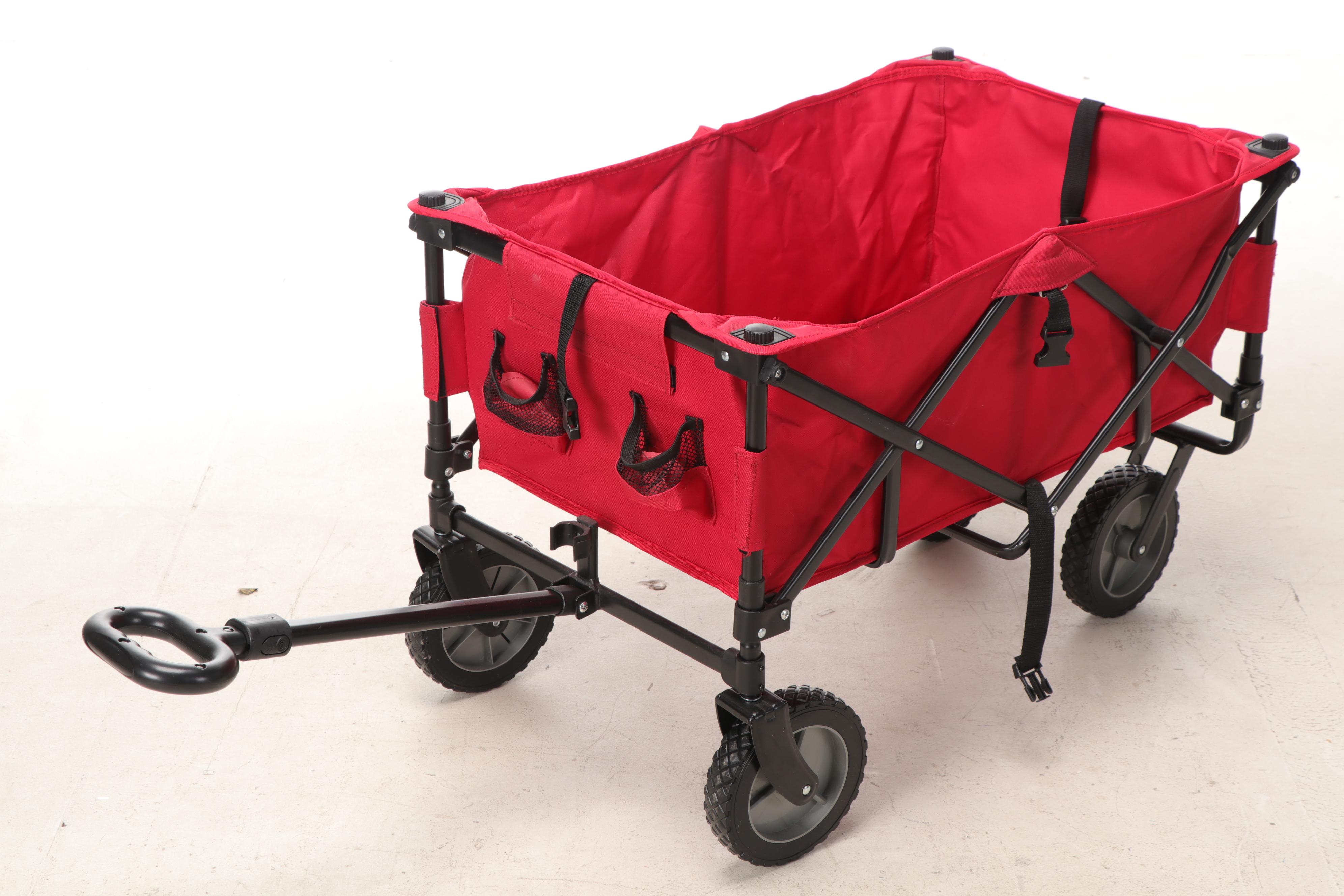 Academy Sports Utility Wagon and Oasis Space 4-Wheel Walker with Seat, Brakes