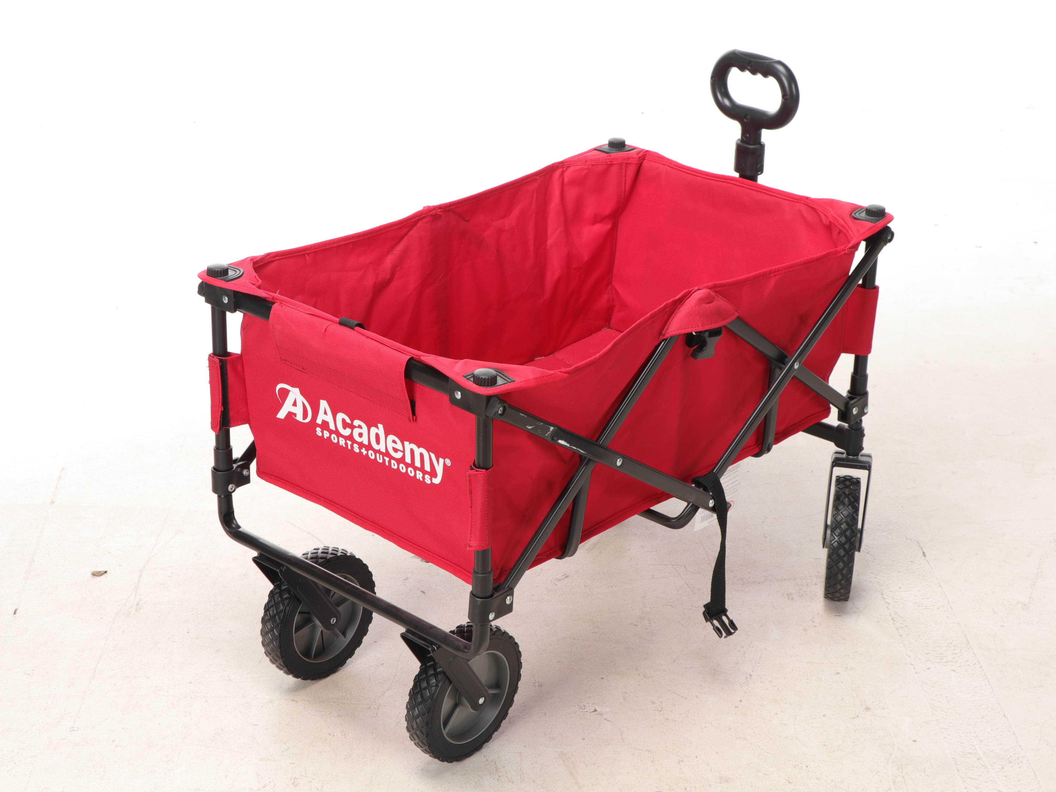 Academy Sports Utility Wagon and Oasis Space 4-Wheel Walker with Seat, Brakes