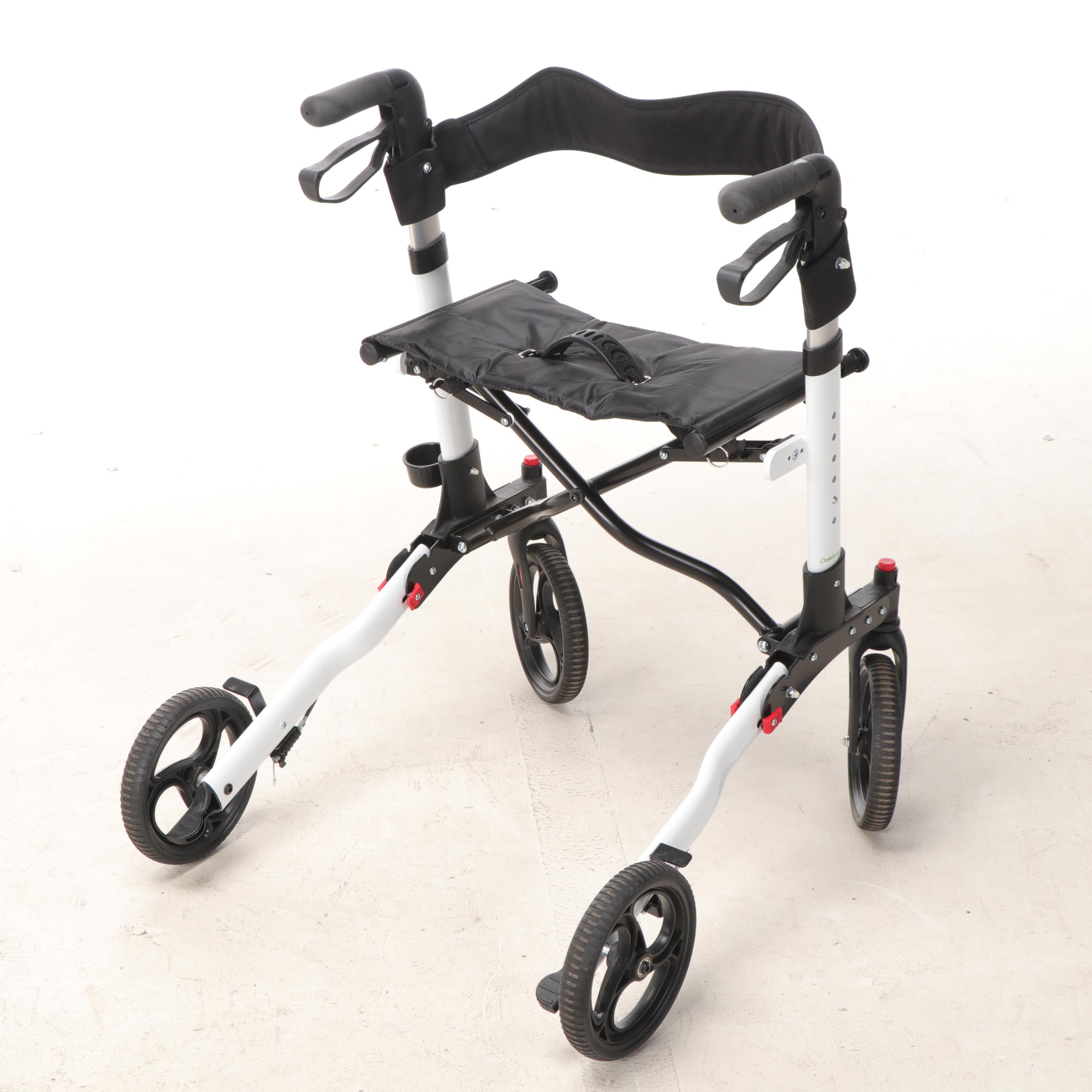 Academy Sports Utility Wagon and Oasis Space 4-Wheel Walker with Seat, Brakes
