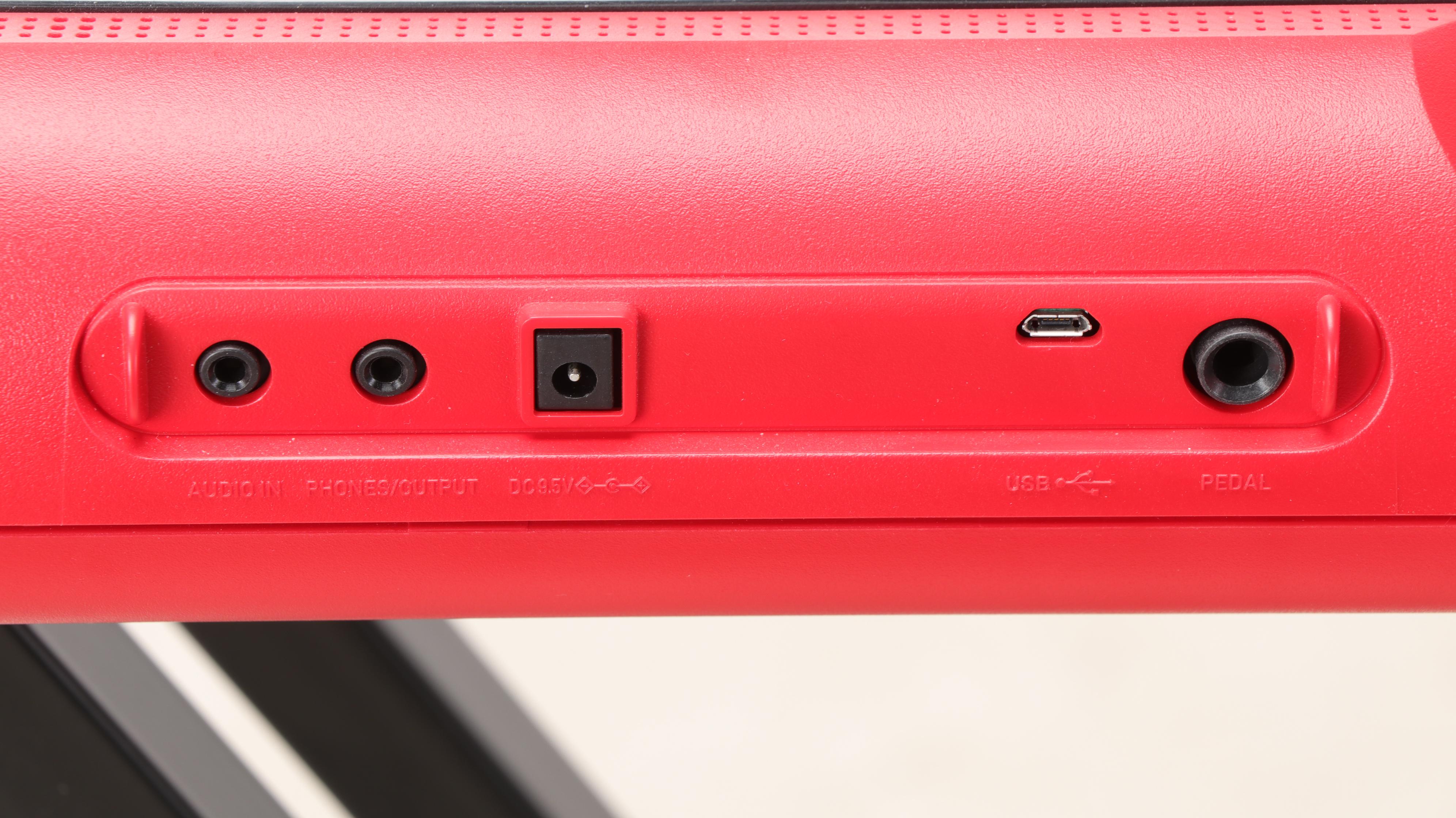 Casiotone Portable Red Electric Keyboard With Two Stands