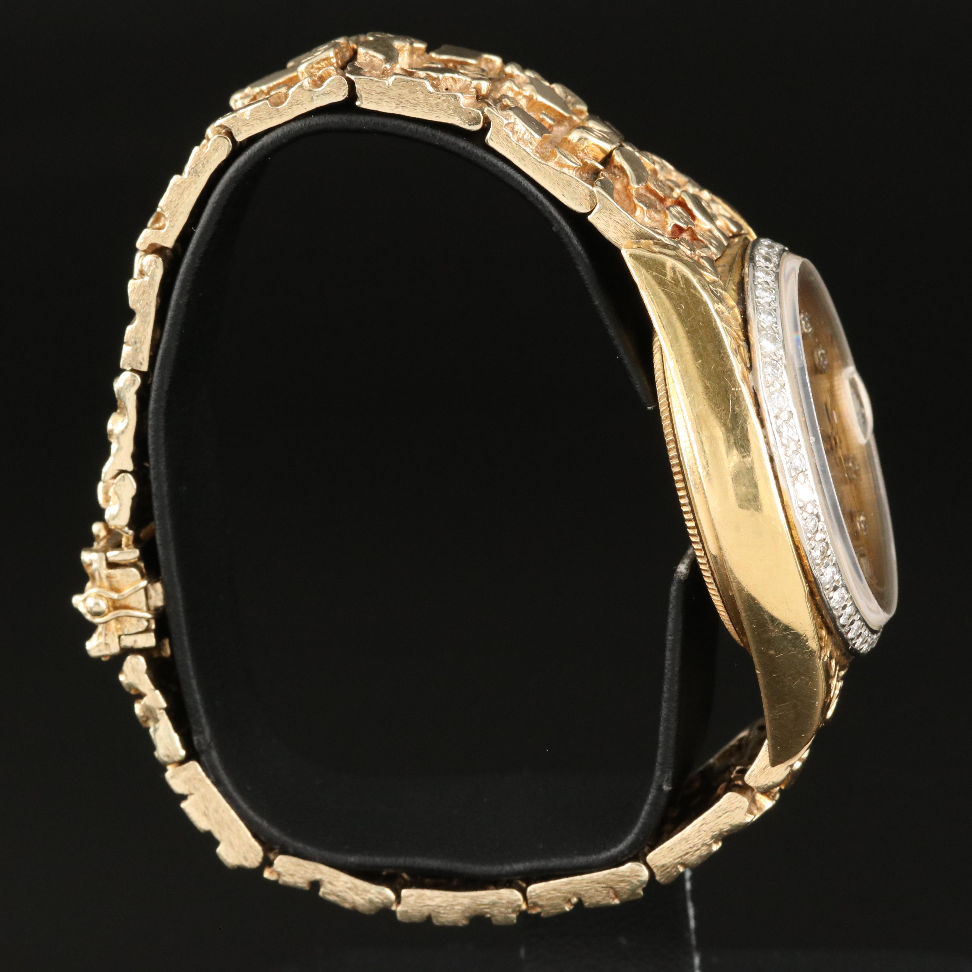 1981 Rolex Day-Date Diamond Bezel and Dial 18K Watch