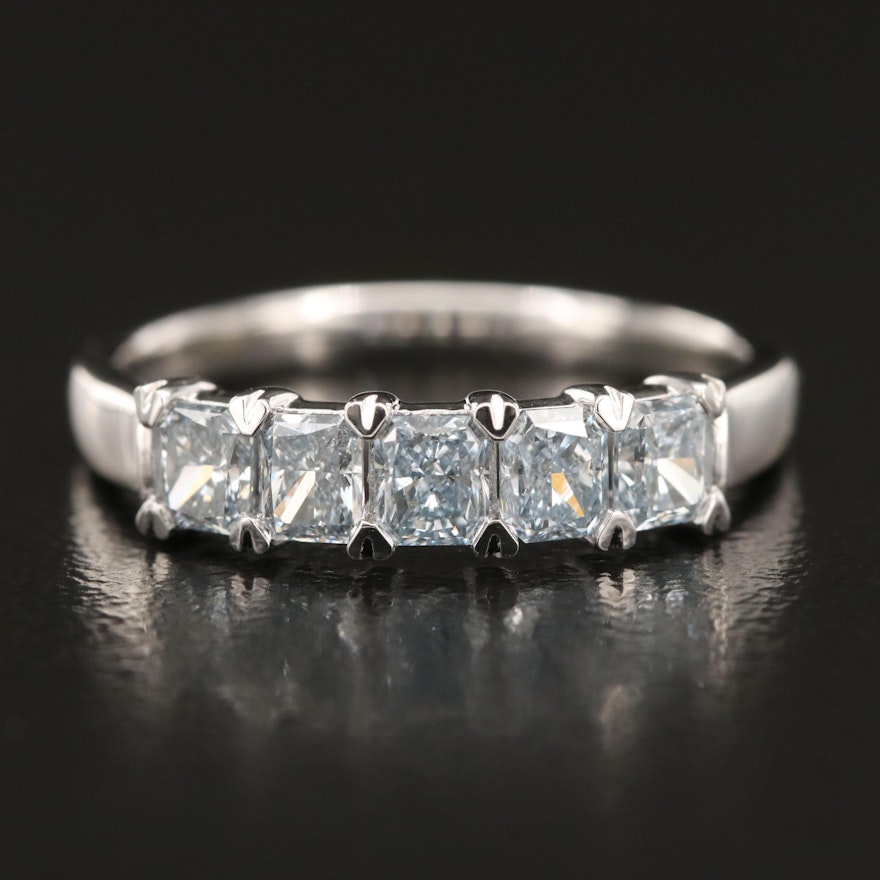 14K 1.00 CTW Lab Grown Diamond Five Stone Band