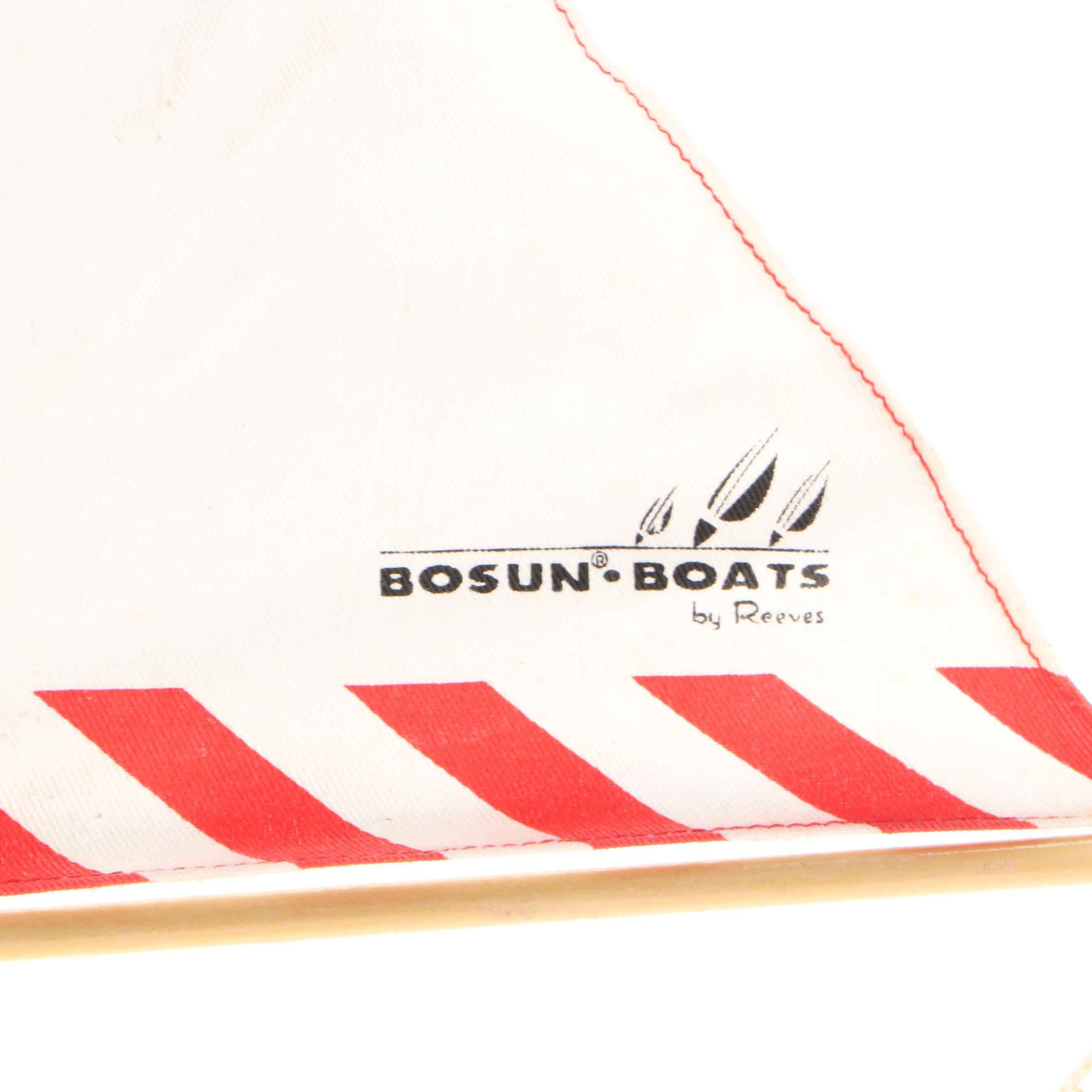 Bosun Boats by Reeves "Dixie Clipper" and "Fiesta" Model Sail Boats on Stands