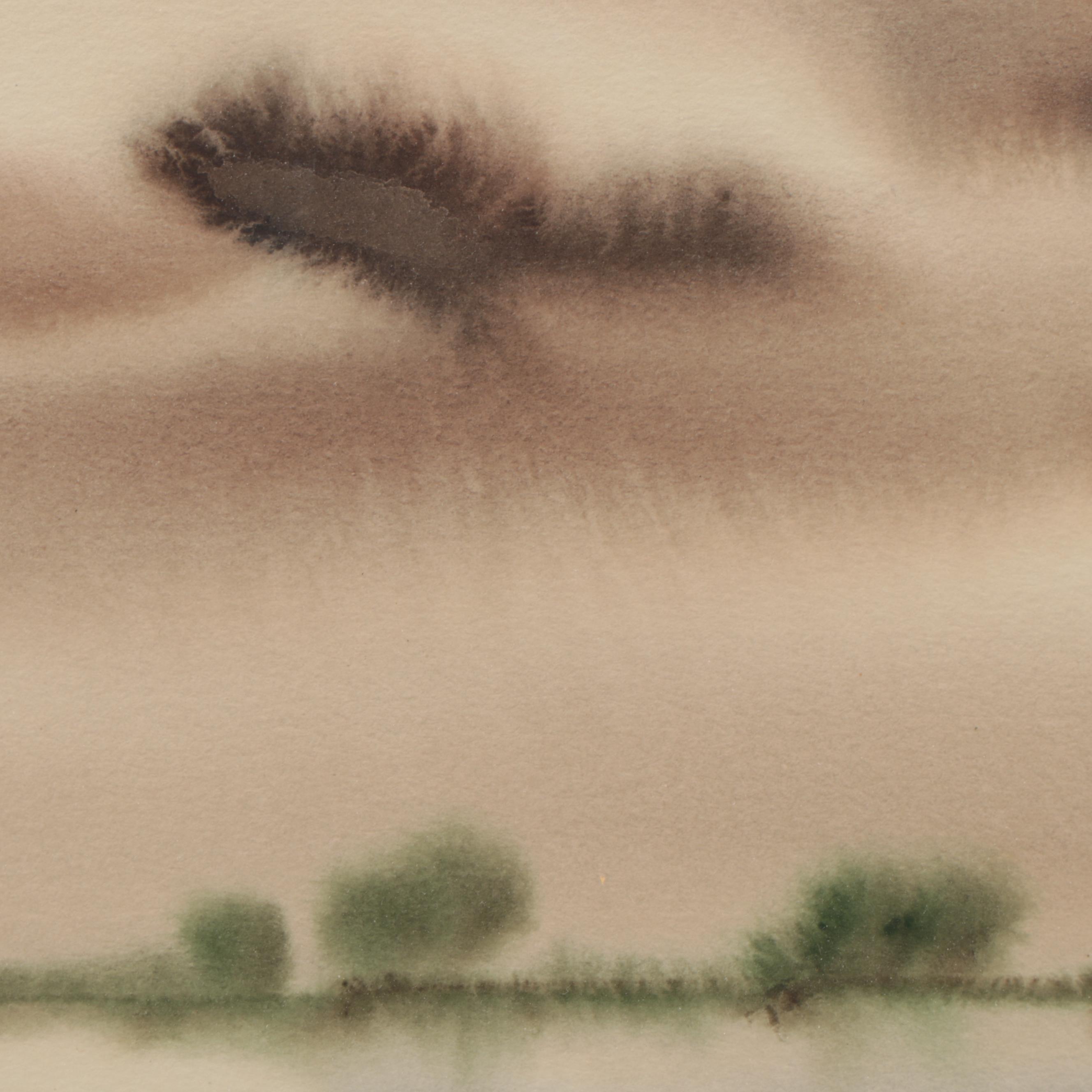 M. Briggs Coastal Landscape Watercolor Paintings