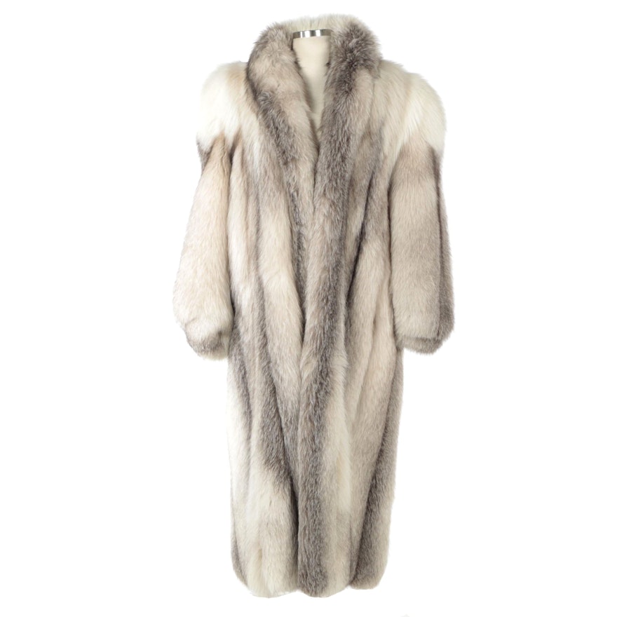 Fox Fur Full-Length Coat