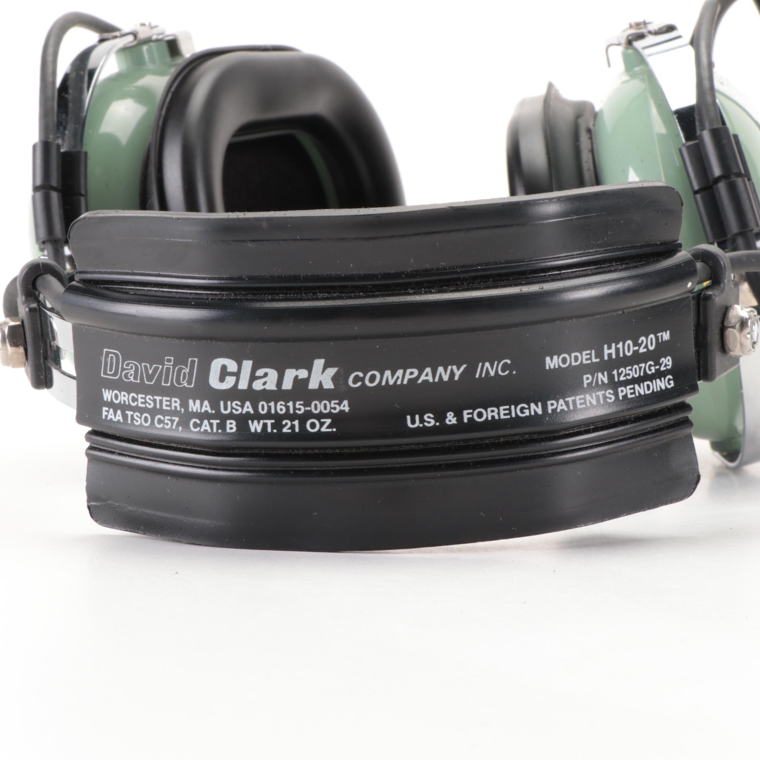 David Clark Company Model H10-20 Pilot Headset and More