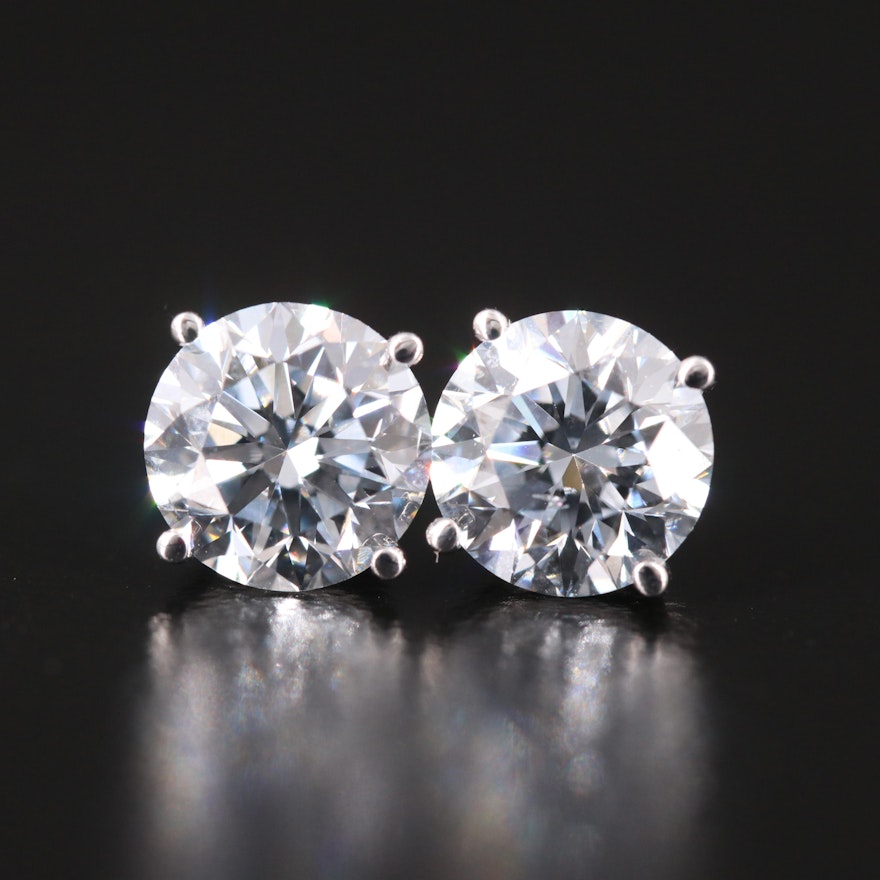 14K 2.63 CTW Lab Grown Diamond Stud Earrings