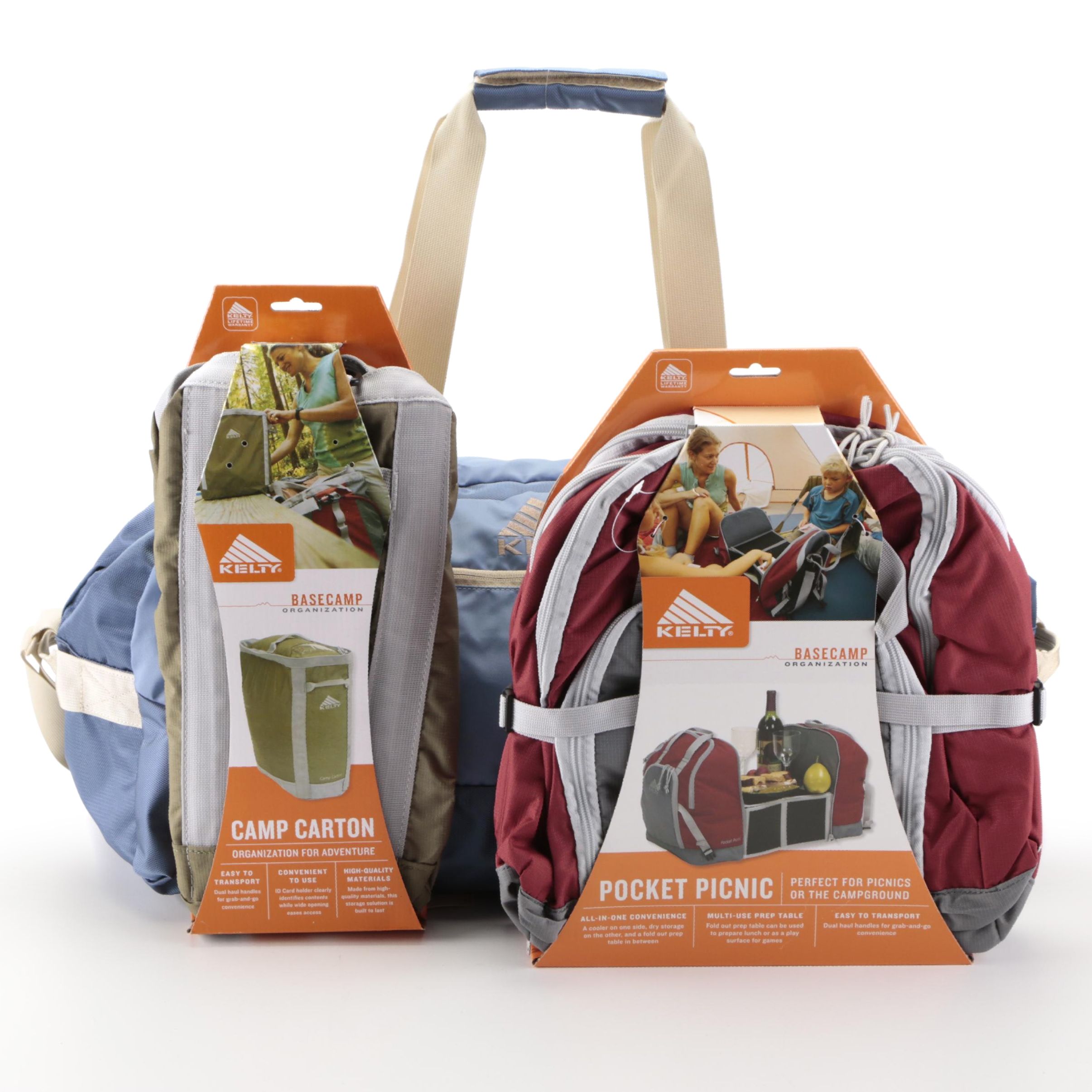 Kelty Pocket Picnic, Duffel Bag and Camp Carton