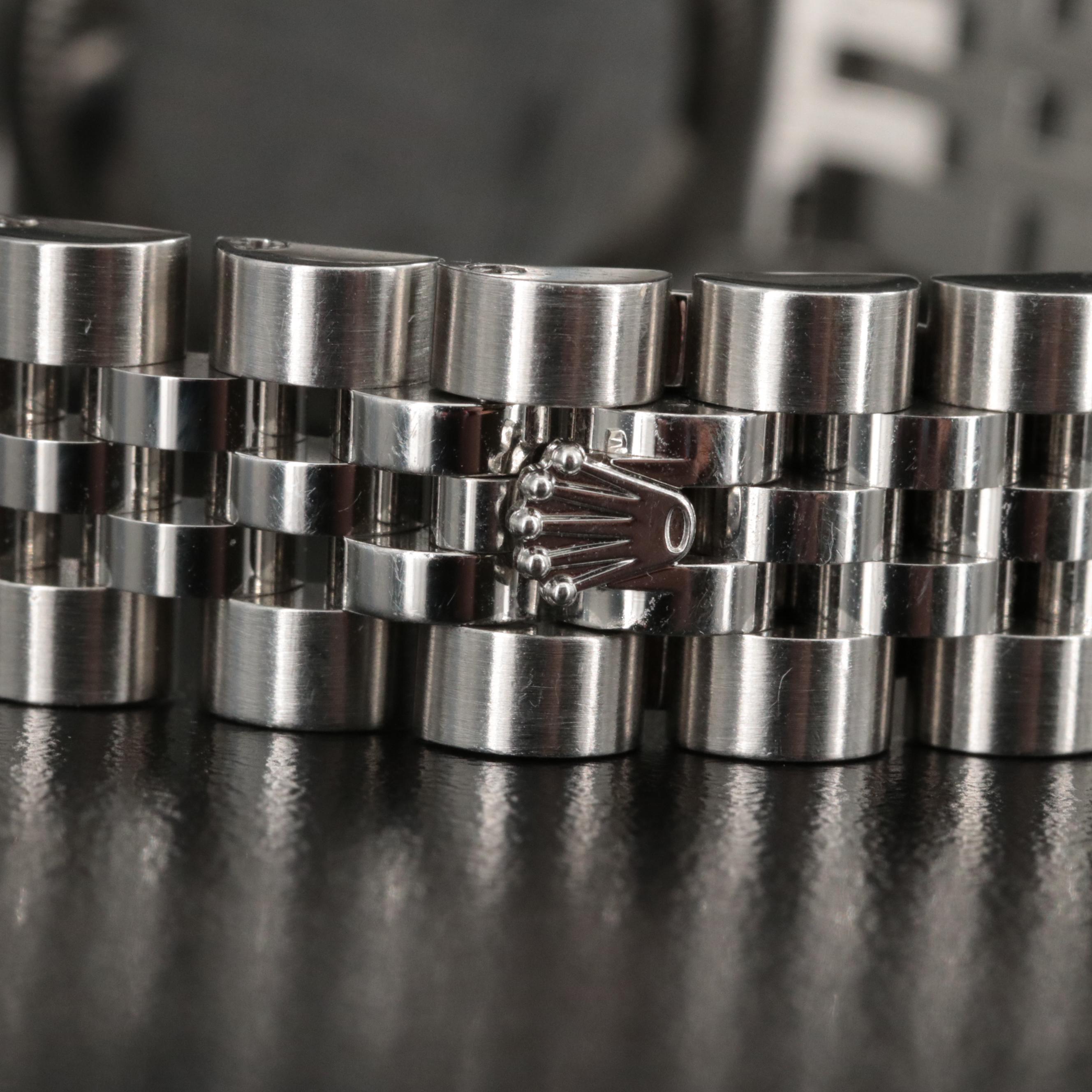 Rolex Datejust Factory Diamond Bezel and Custom Diamond Pink Dial Watch