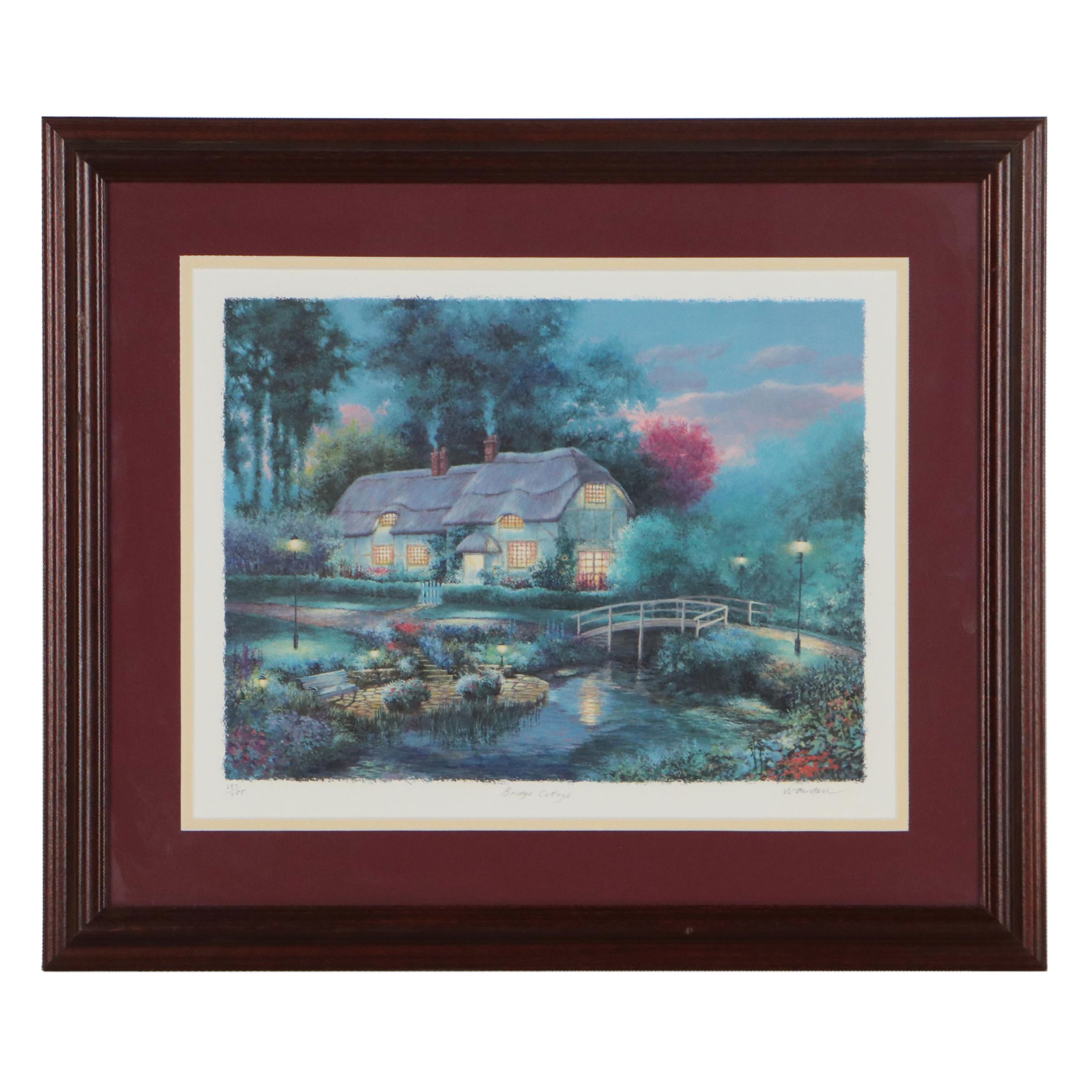 Andrew Warden Giclée "Bridge Cottage," Late 20th Century