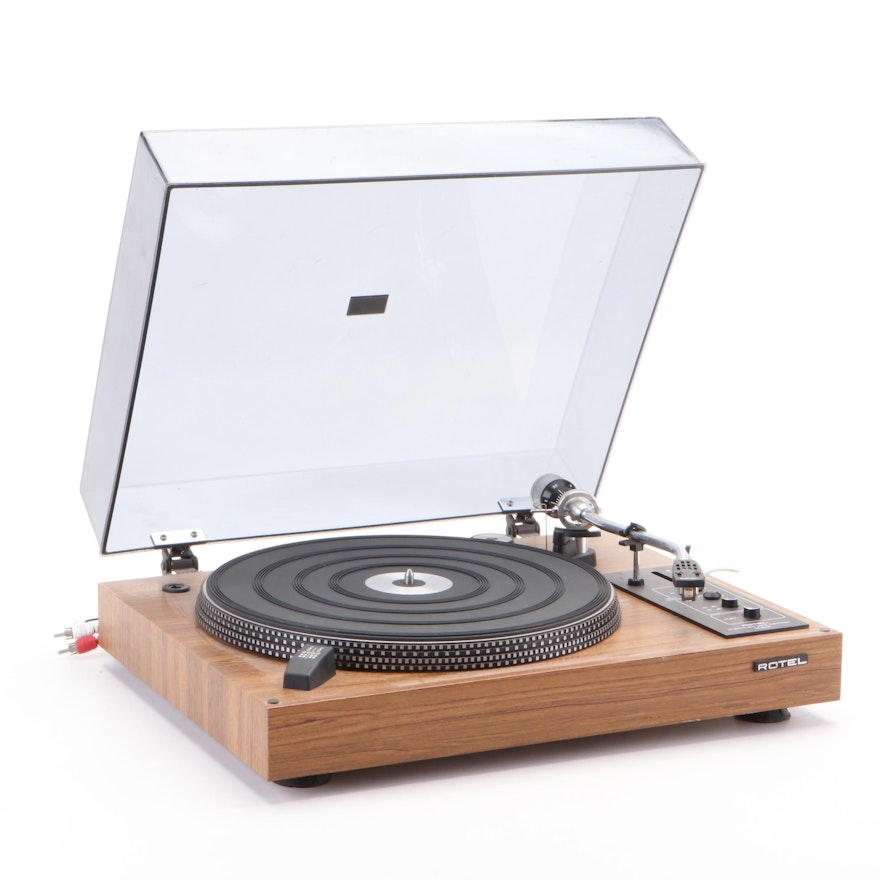 Rotel RP-2500 2-Speed Belt Driven Turntable, Late 20th Century