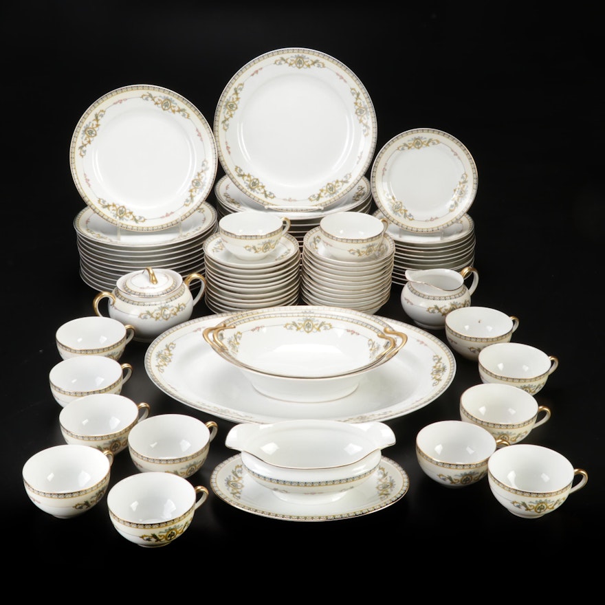 Noritake "Savona" Porcelain Dinner and Serveware, 20th Century