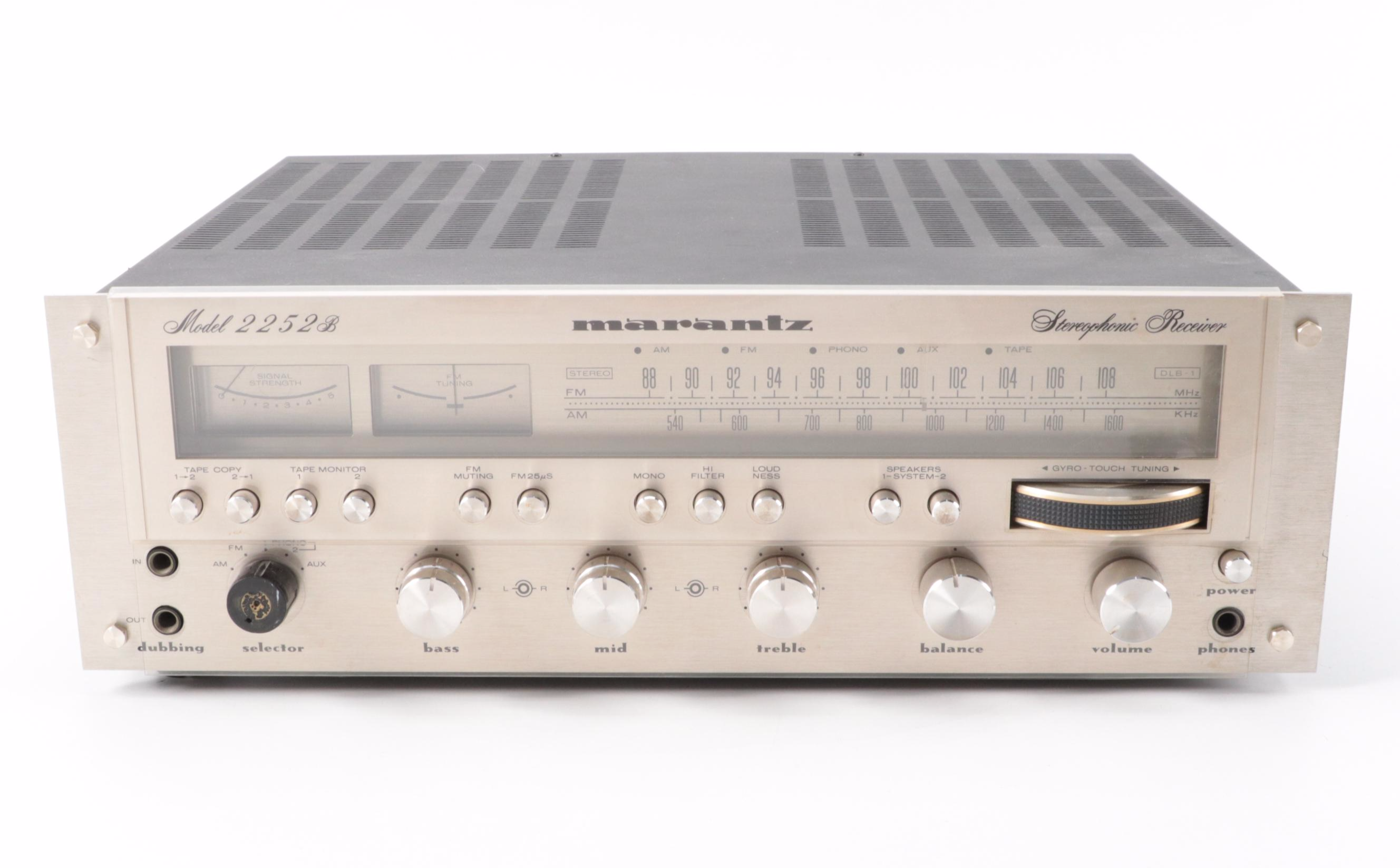 Marantz Model 2252B Solid State Stereophonic Receiver, Late 20th Century