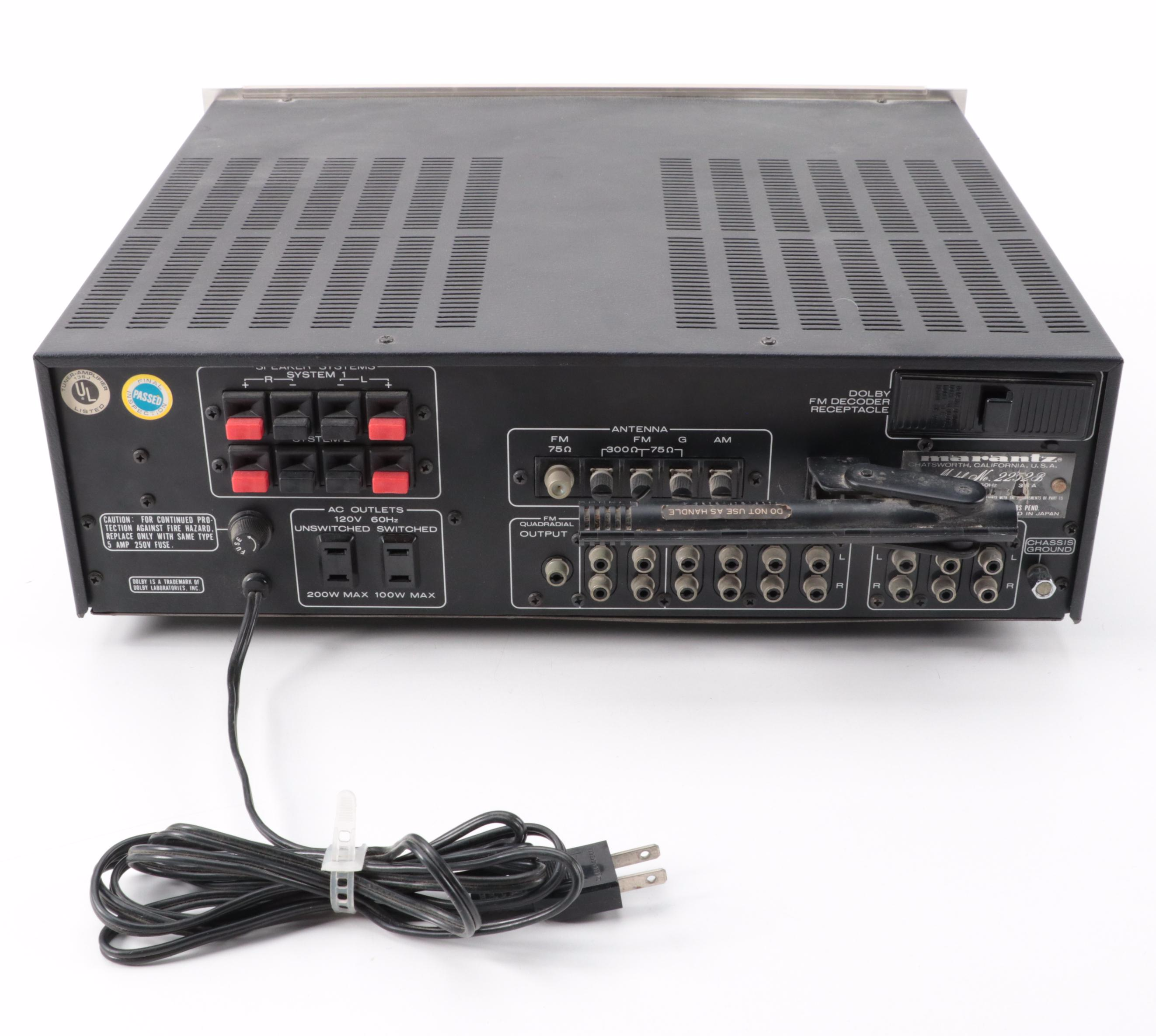 Marantz Model 2252B Solid State Stereophonic Receiver, Late 20th Century