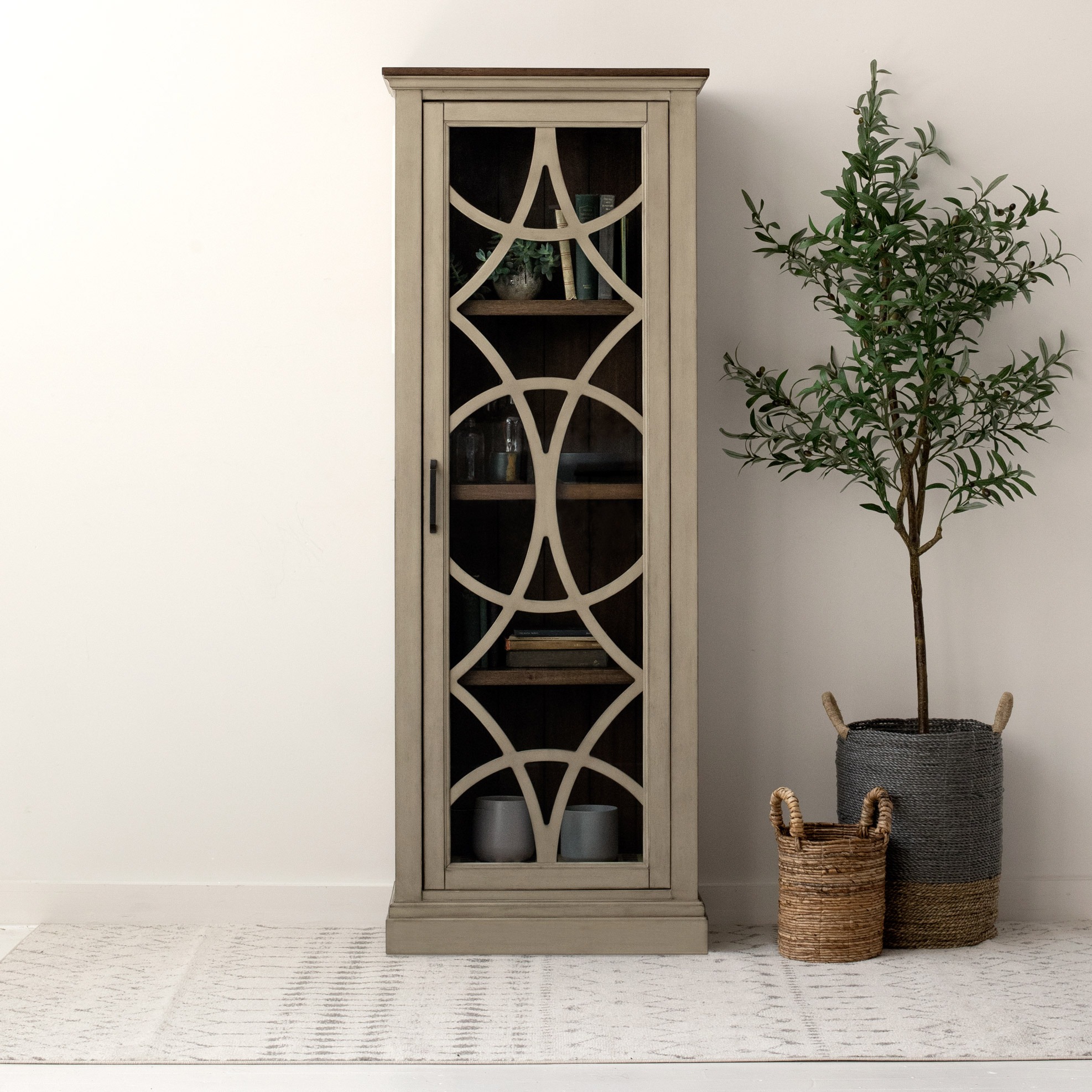 Pike & Main "Quinn" Narrow 72" Bookcase