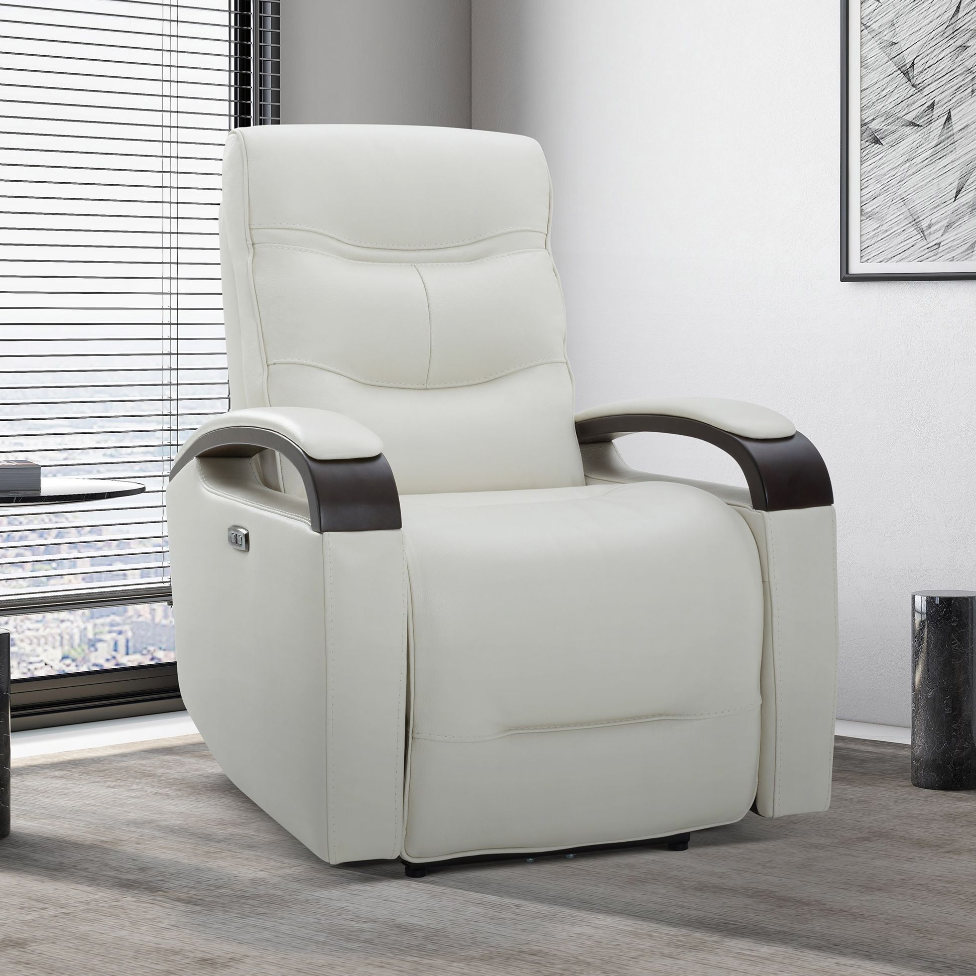 Gilman Creek Furniture "Canmore" Leather Power Recliner with Power Headrest