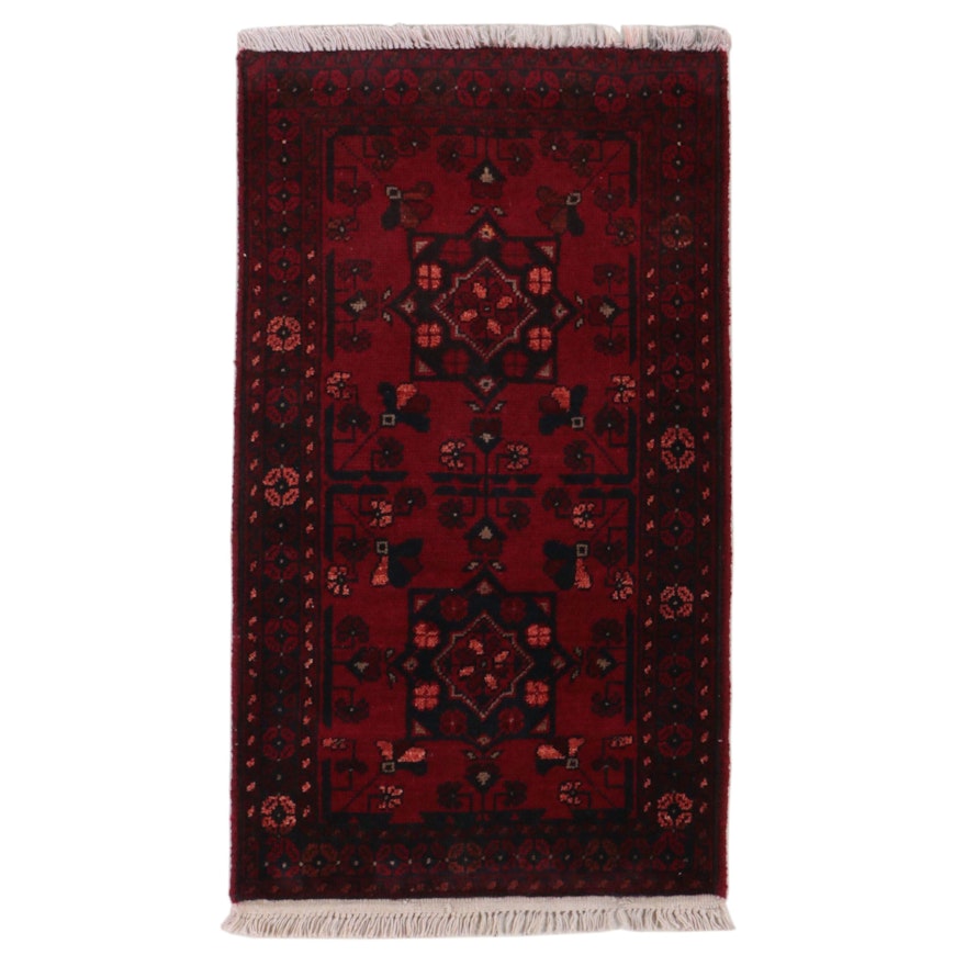 2'6 x 3'6 Hand-Knotted Afghan Taimani Accent Rug