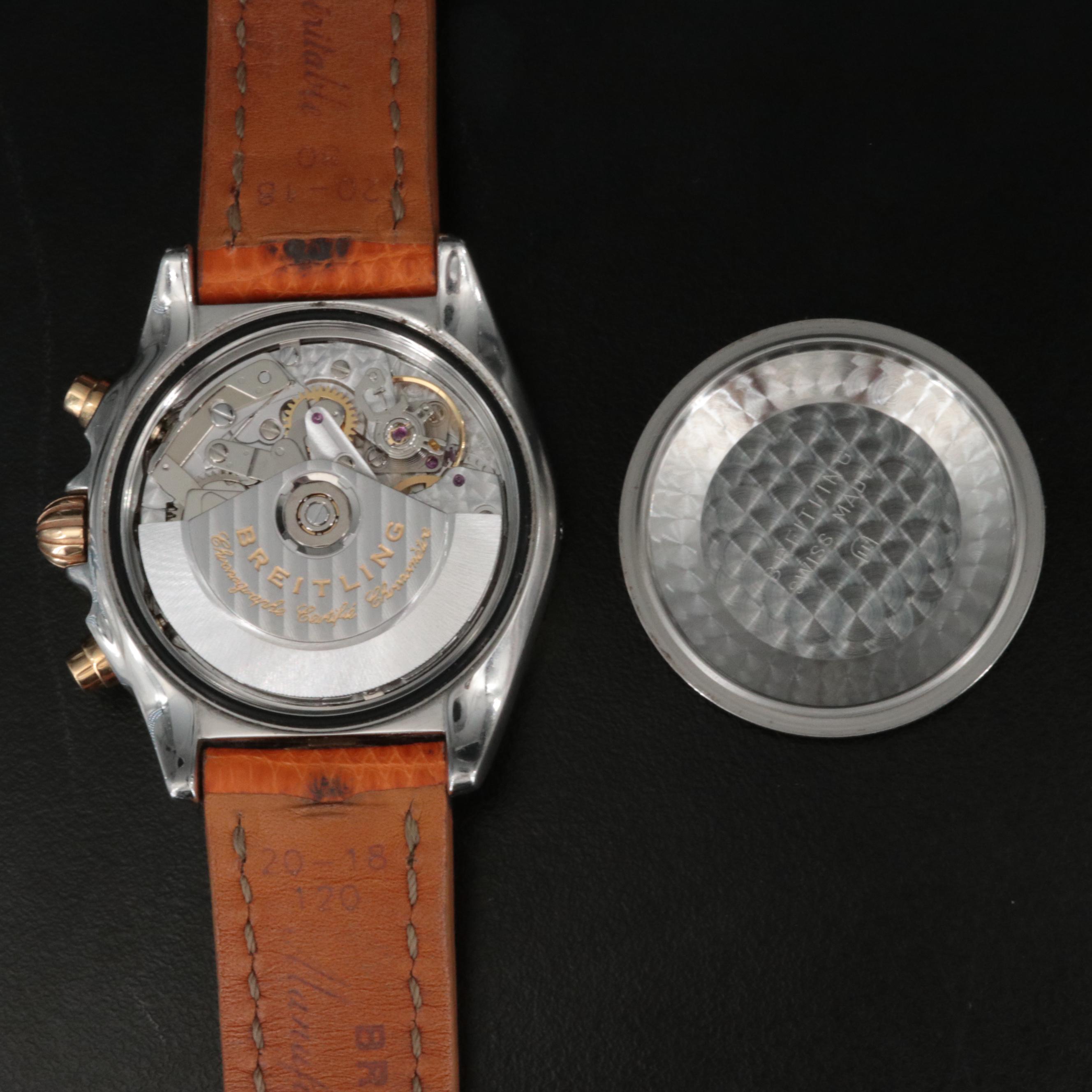 18K Breitling "Cockpit" Diamond Chronograph Watch