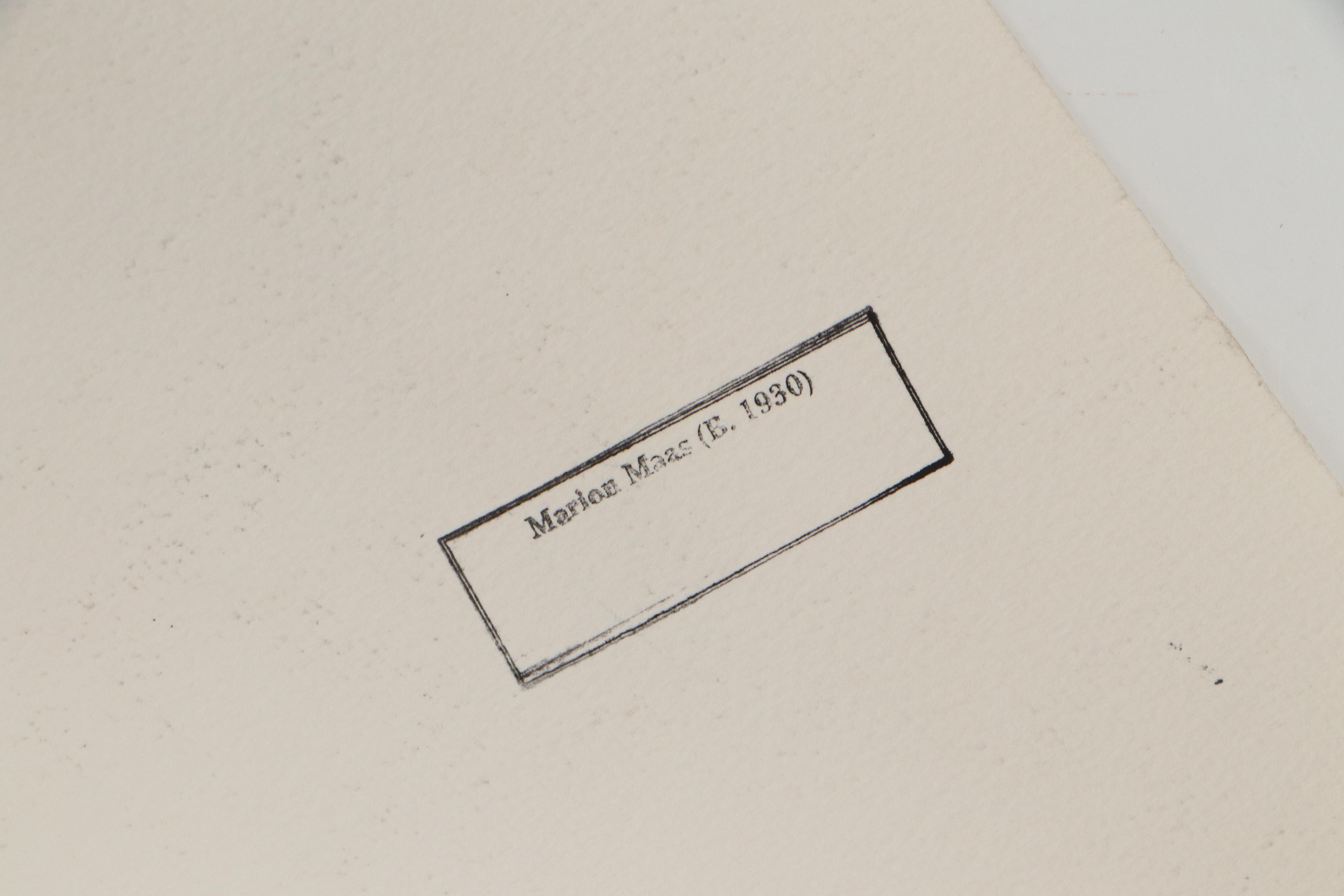 Marion Maas Modernist Landscapes Watercolor Painting