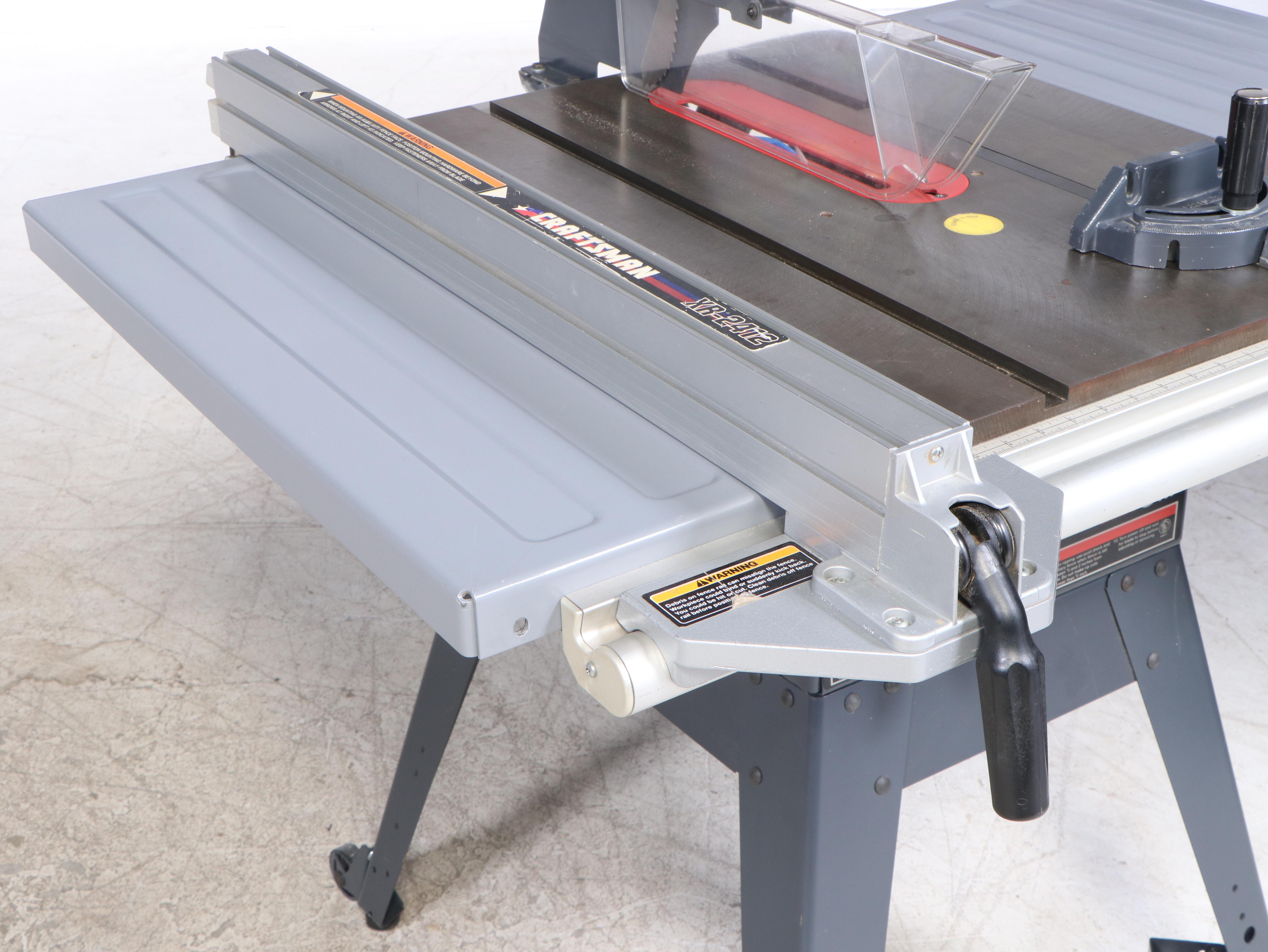 Sears Craftsman 3HP Belt Drive Table Saw with Stand and Extensions