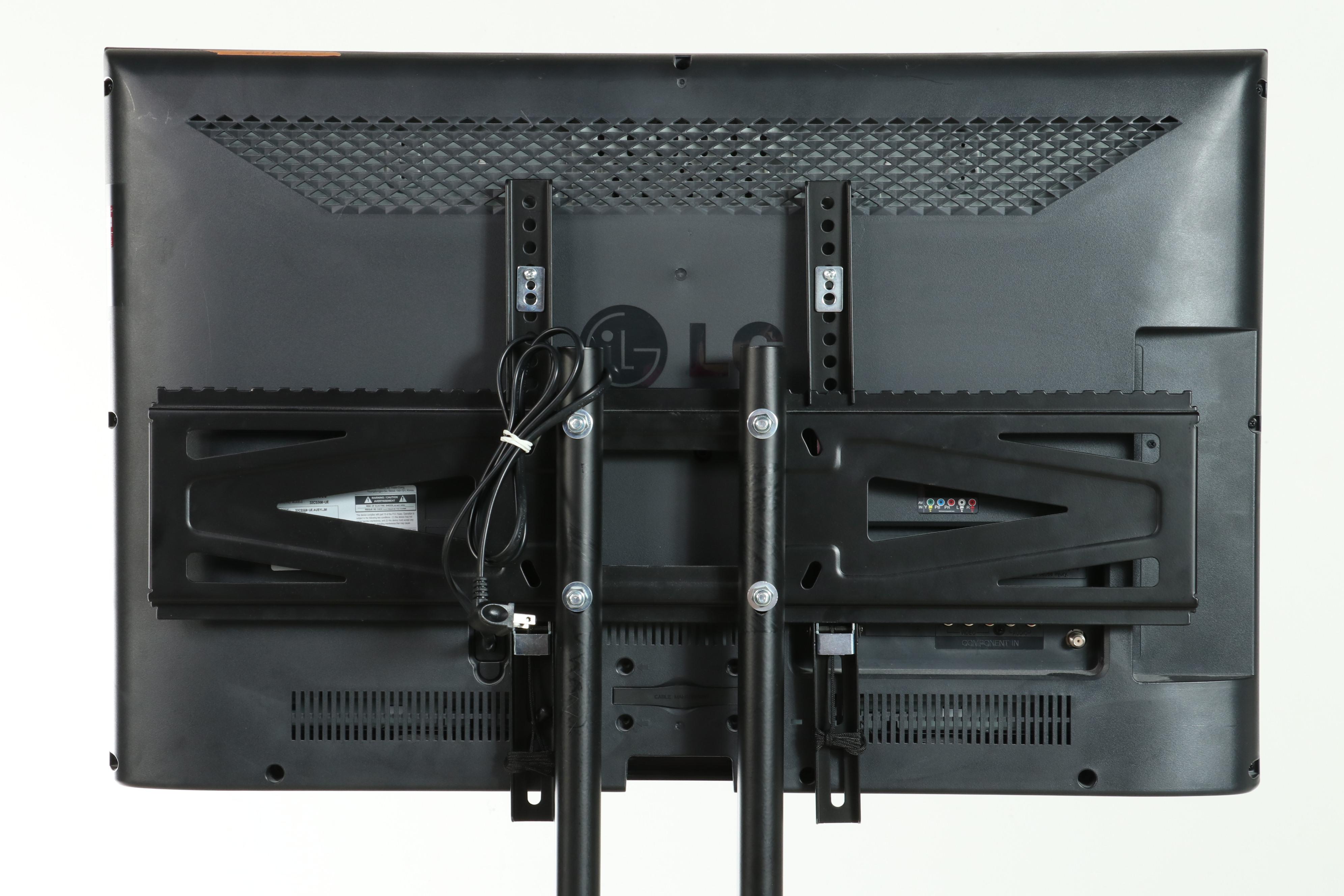 LG 32" Flat Screen Television with Loctek Cart Stand