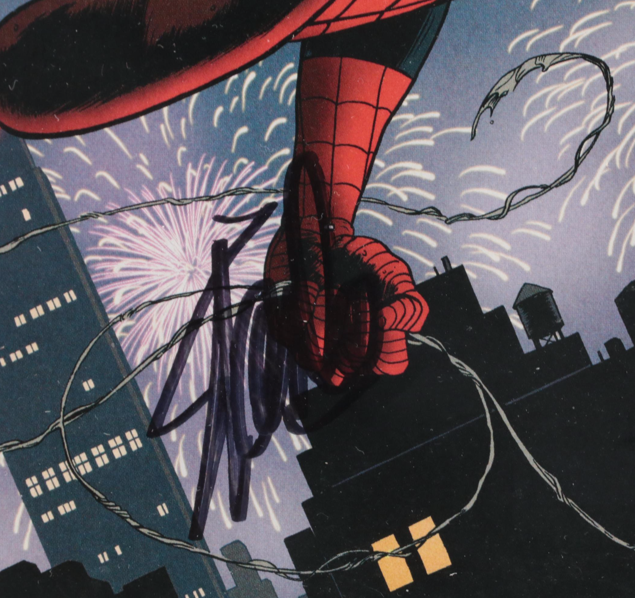 Stan Lee Signed "Captain Marvel" #1 50 Years of Spider-Man Variant Edition