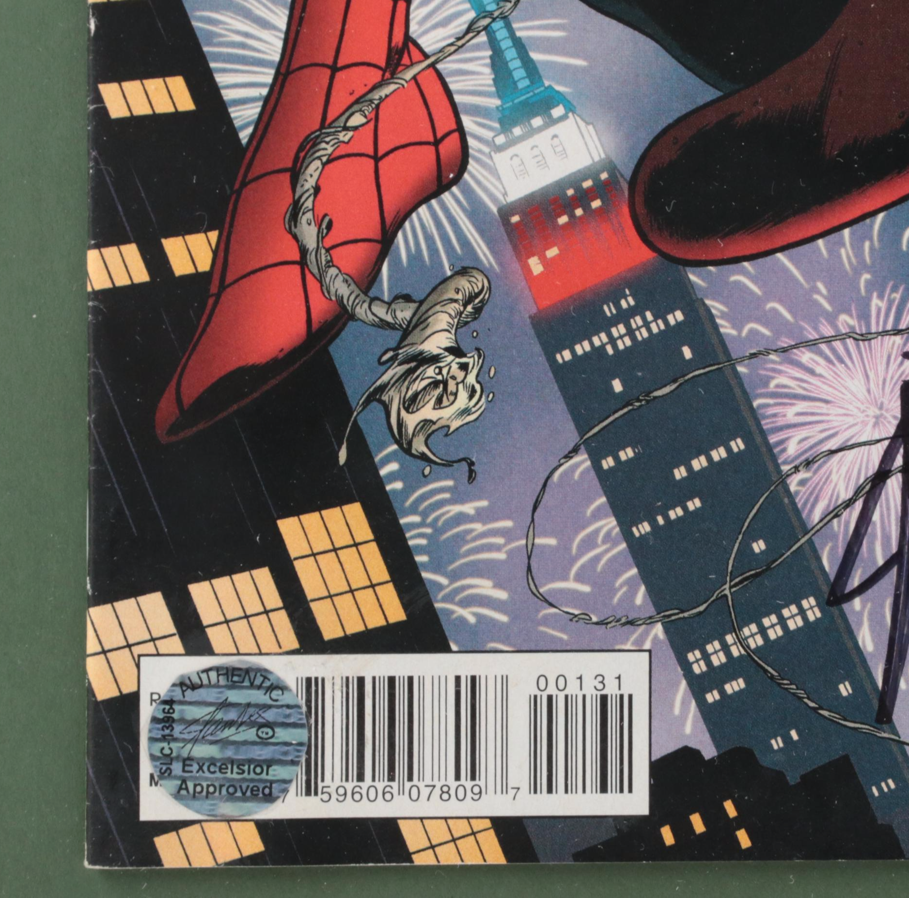 Stan Lee Signed "Captain Marvel" #1 50 Years of Spider-Man Variant Edition