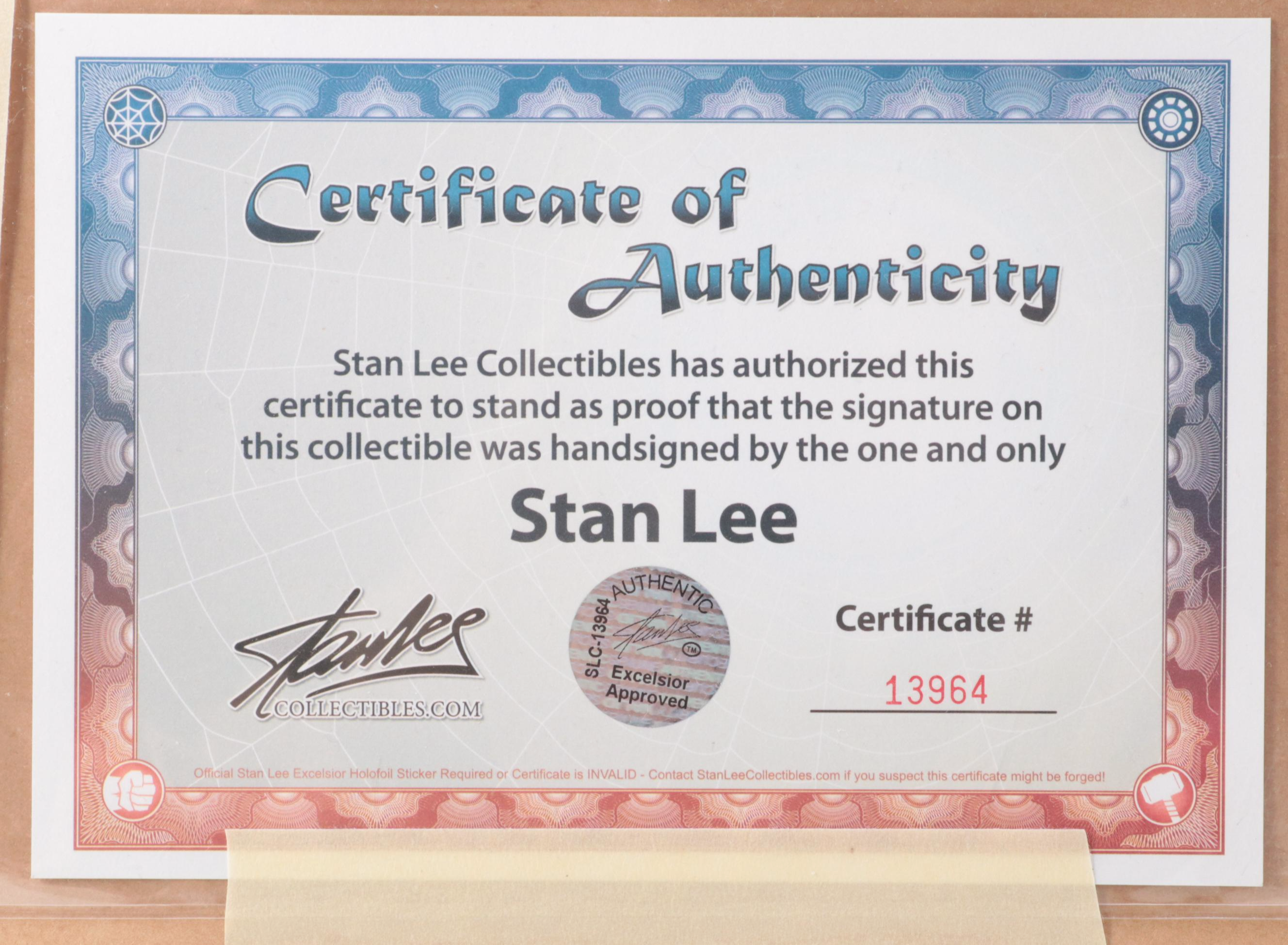 Stan Lee Signed "Captain Marvel" #1 50 Years of Spider-Man Variant Edition