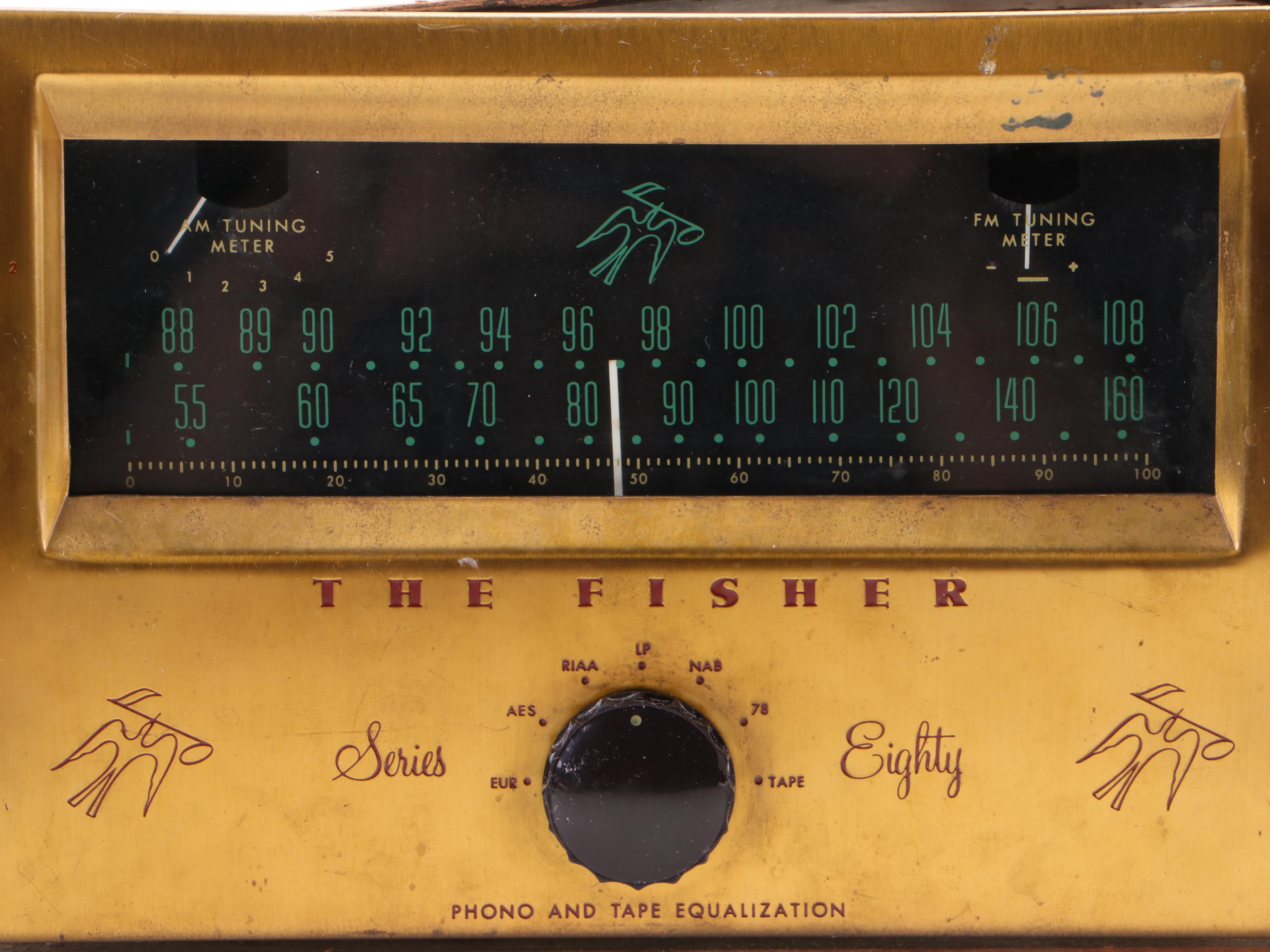 Fisher Series Eighty Model 80-T Tube Mono Tuner and Preamp, 1950s