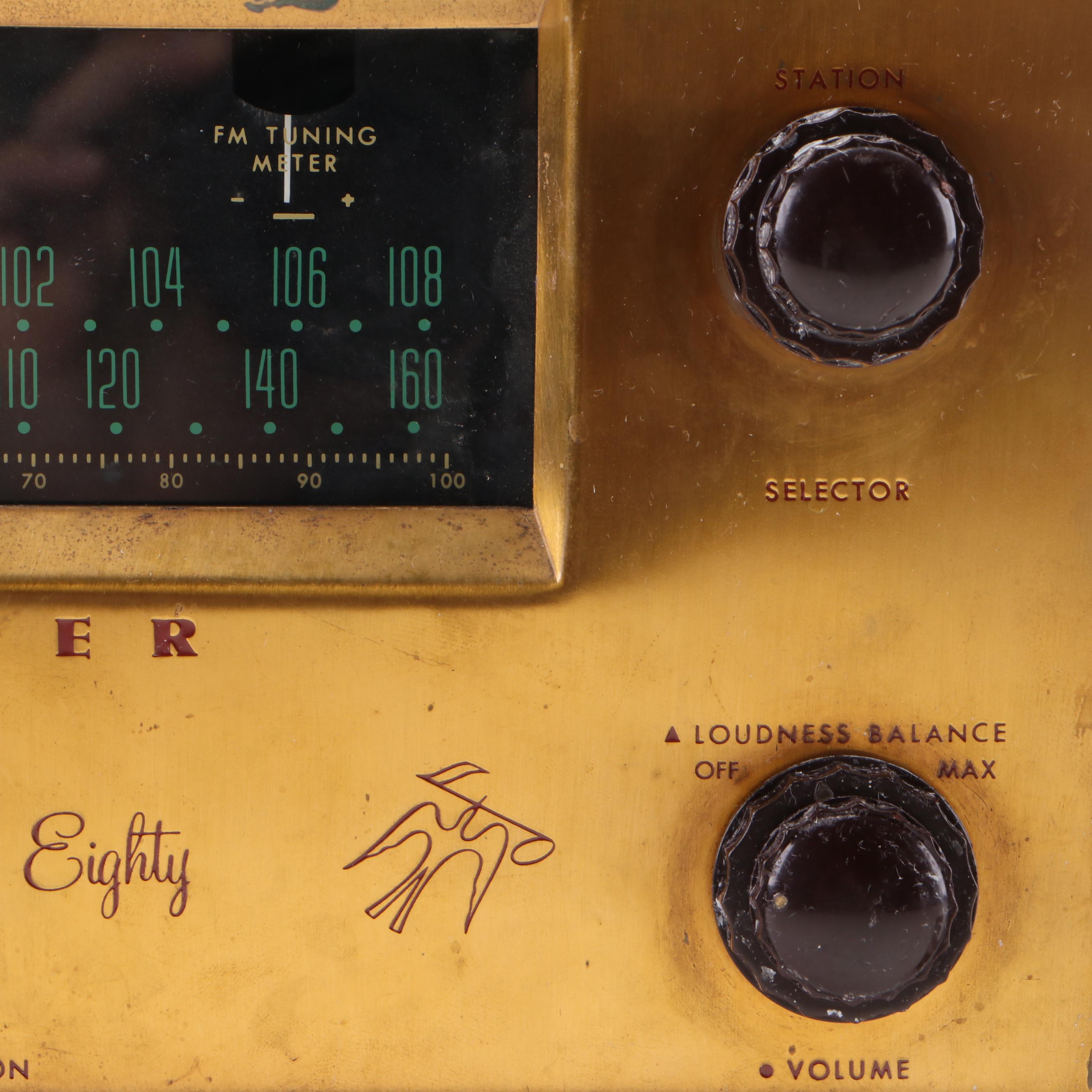 Fisher Series Eighty Model 80-T Tube Mono Tuner and Preamp, 1950s