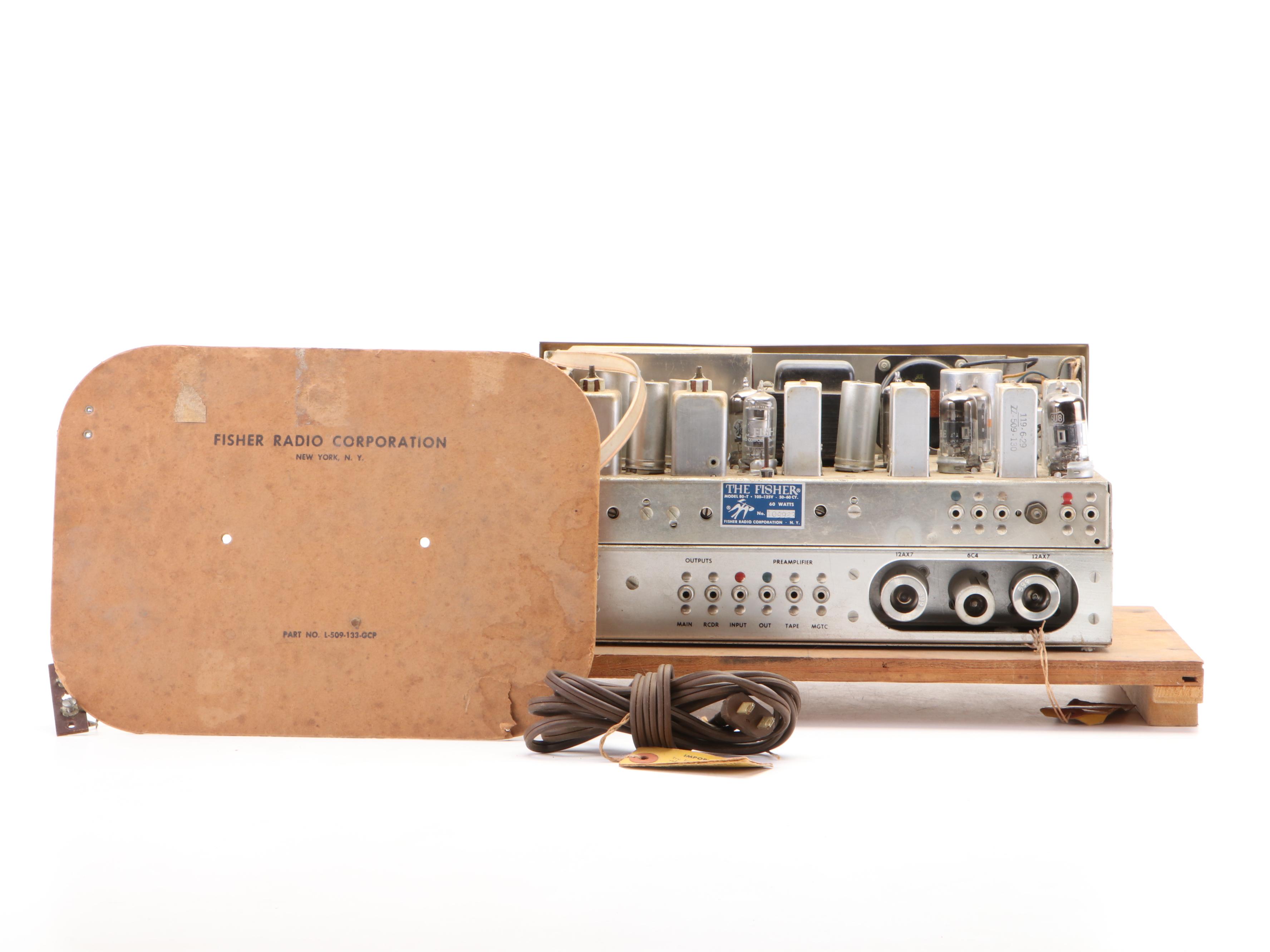 Fisher Series Eighty Model 80-T Tube Mono Tuner and Preamp, 1950s