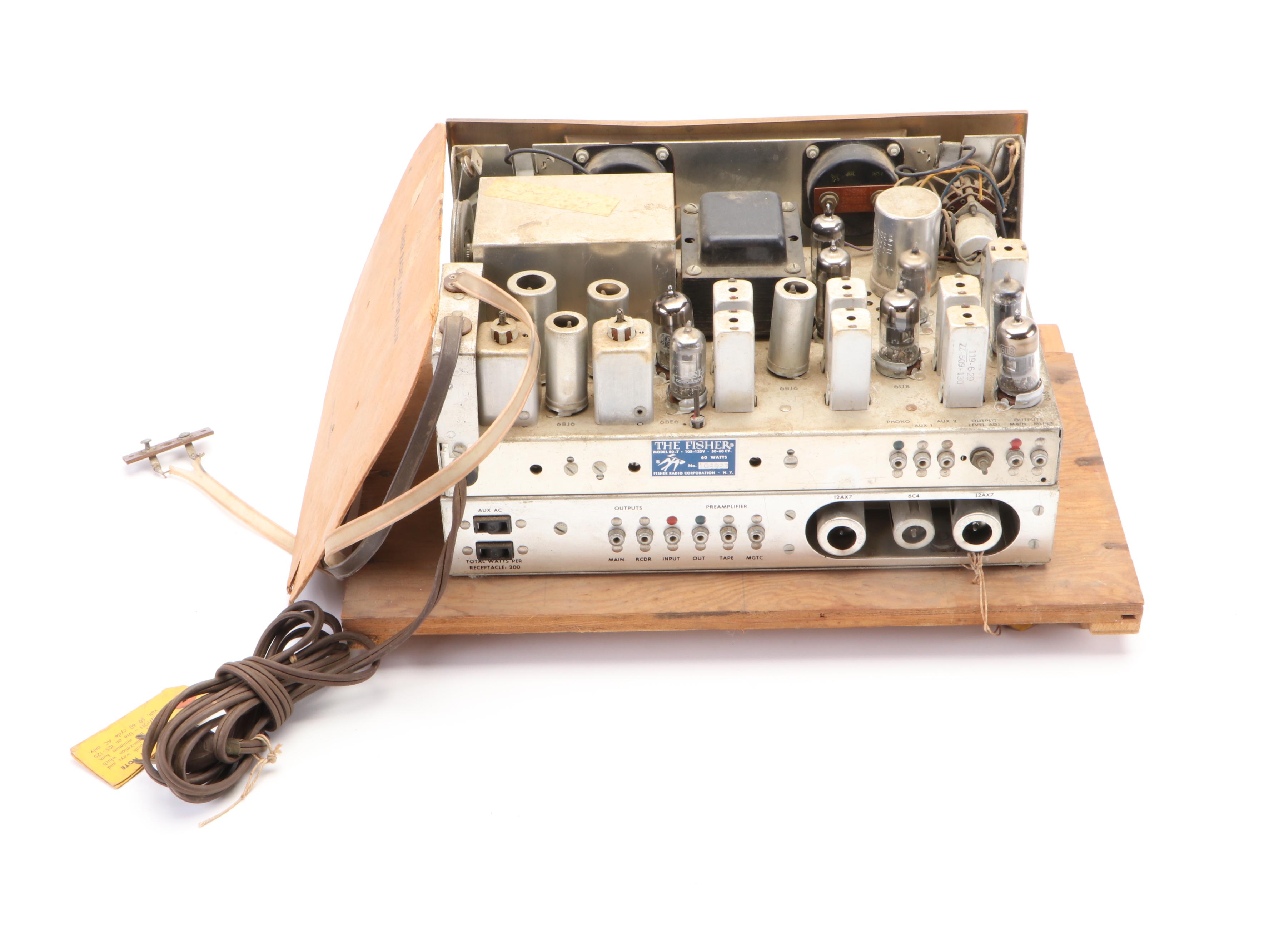 Fisher Series Eighty Model 80-T Tube Mono Tuner and Preamp, 1950s