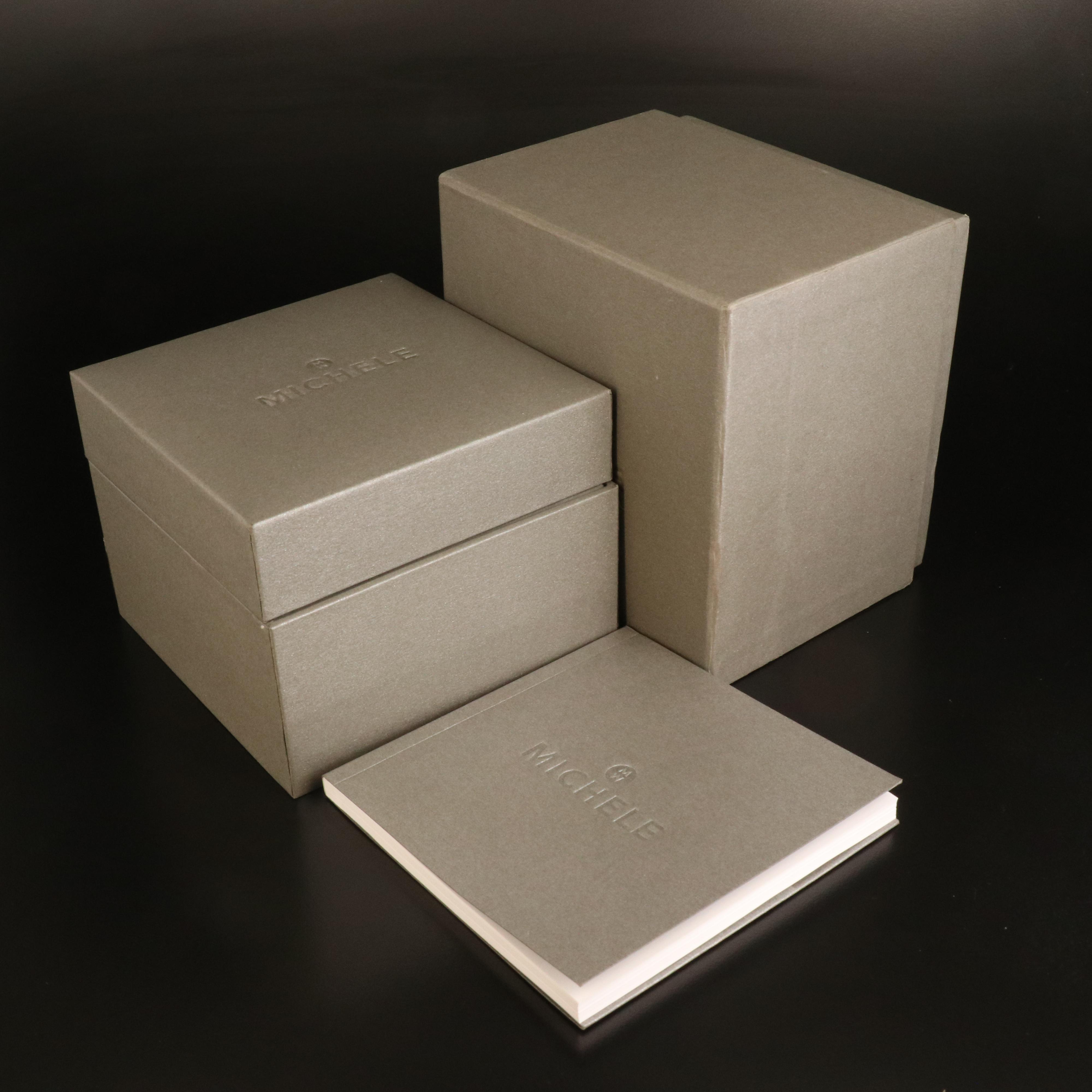 Michele Diamond Deco Chronograph Quartz Watch