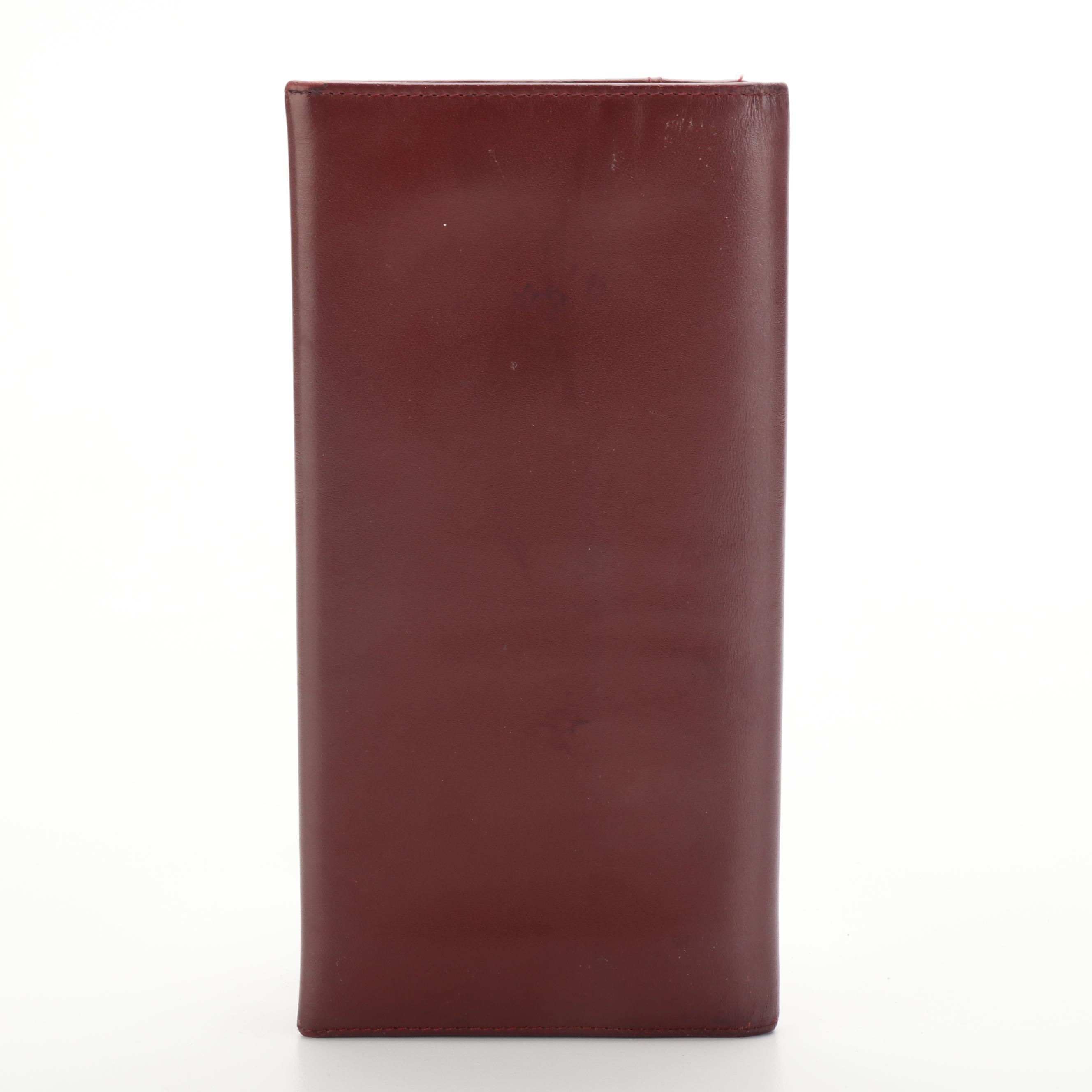 Cartier Continental Wallet in Burgundy Leather
